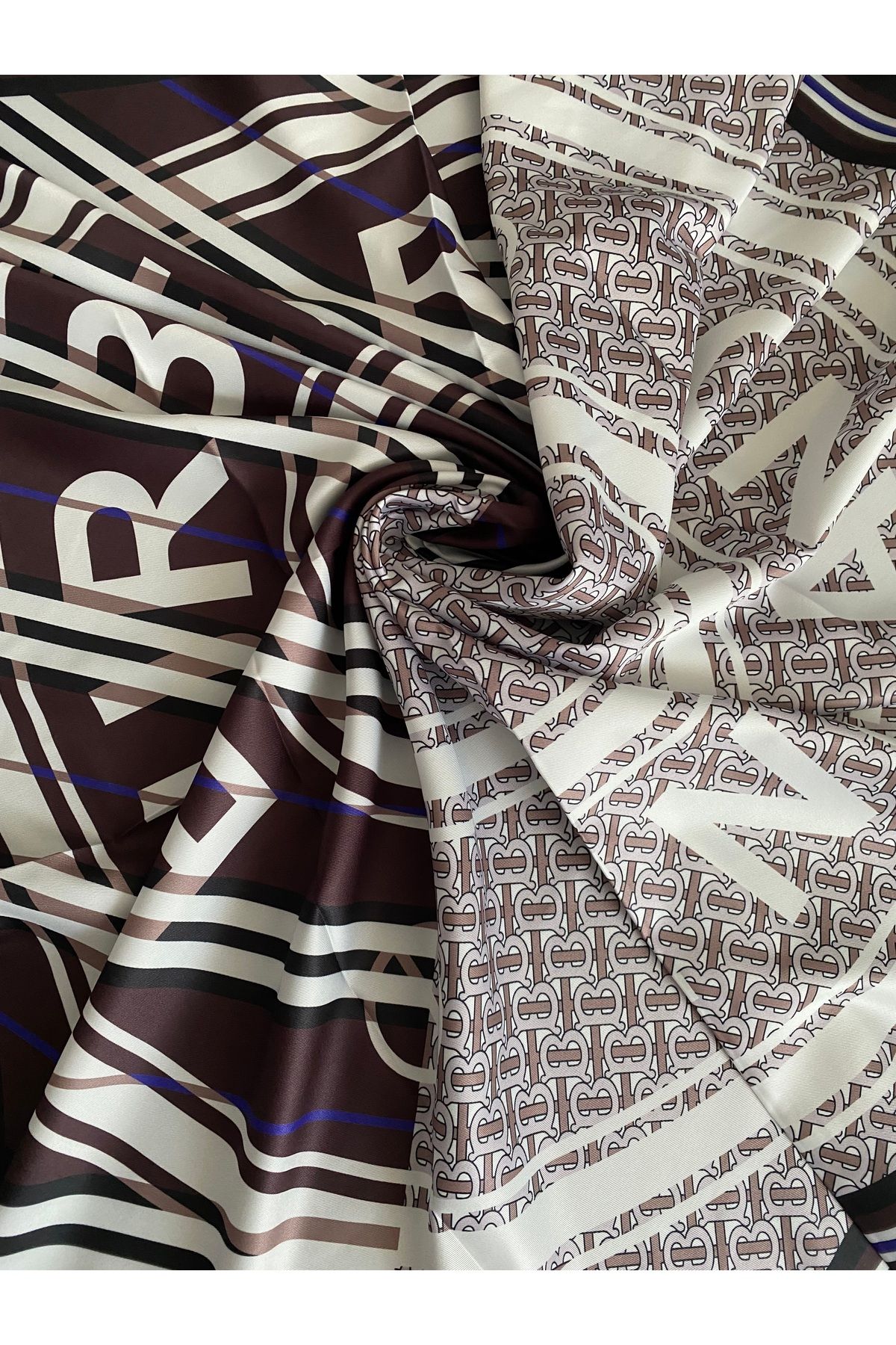 Organic Scarfs İthal Vual İpek Eşarp |AcıKahve