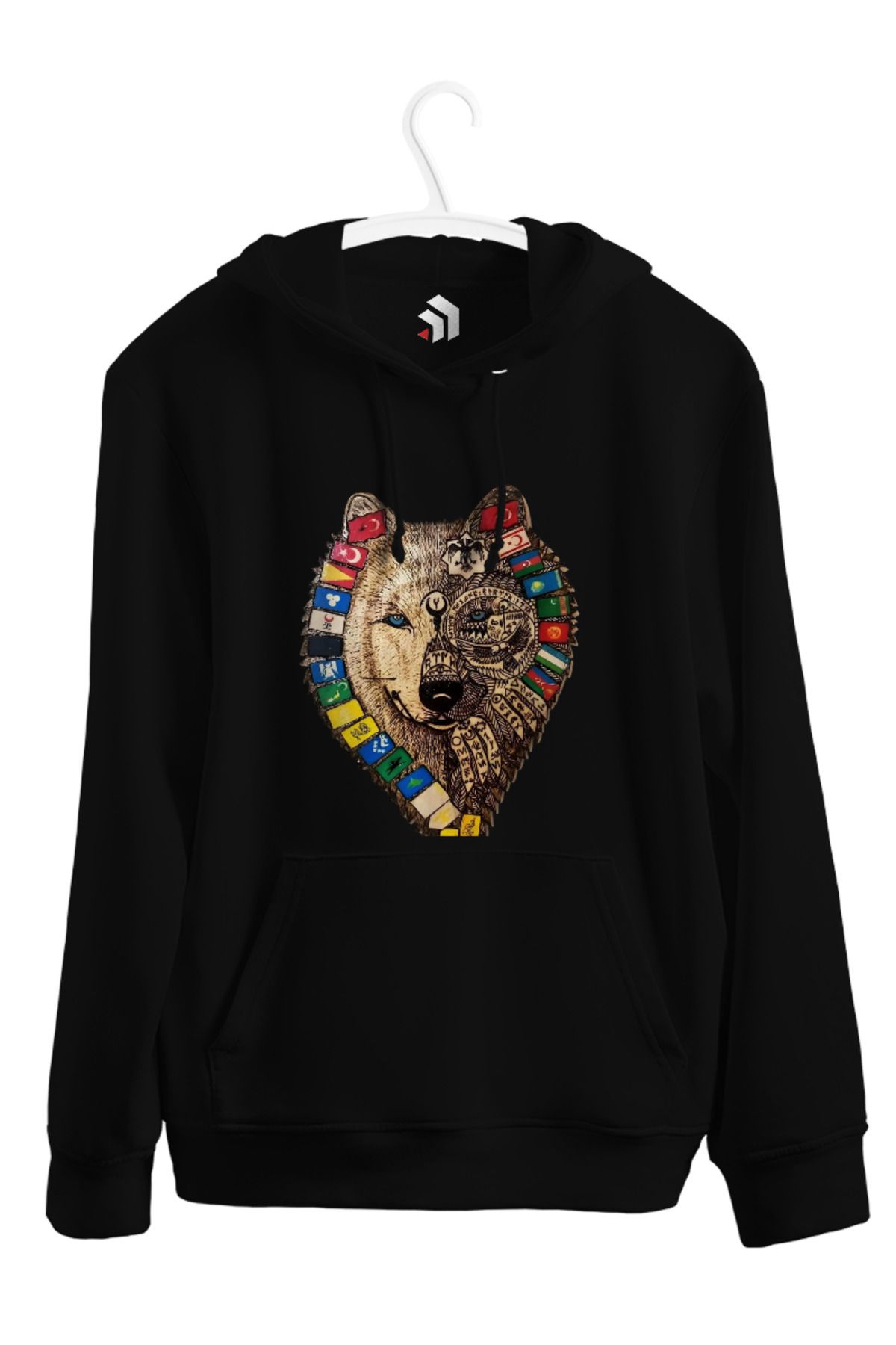 karikatürstore Turan Bozkurt Baskılı Kaliteli Kapüşonlu Sweatshirt Hoodie