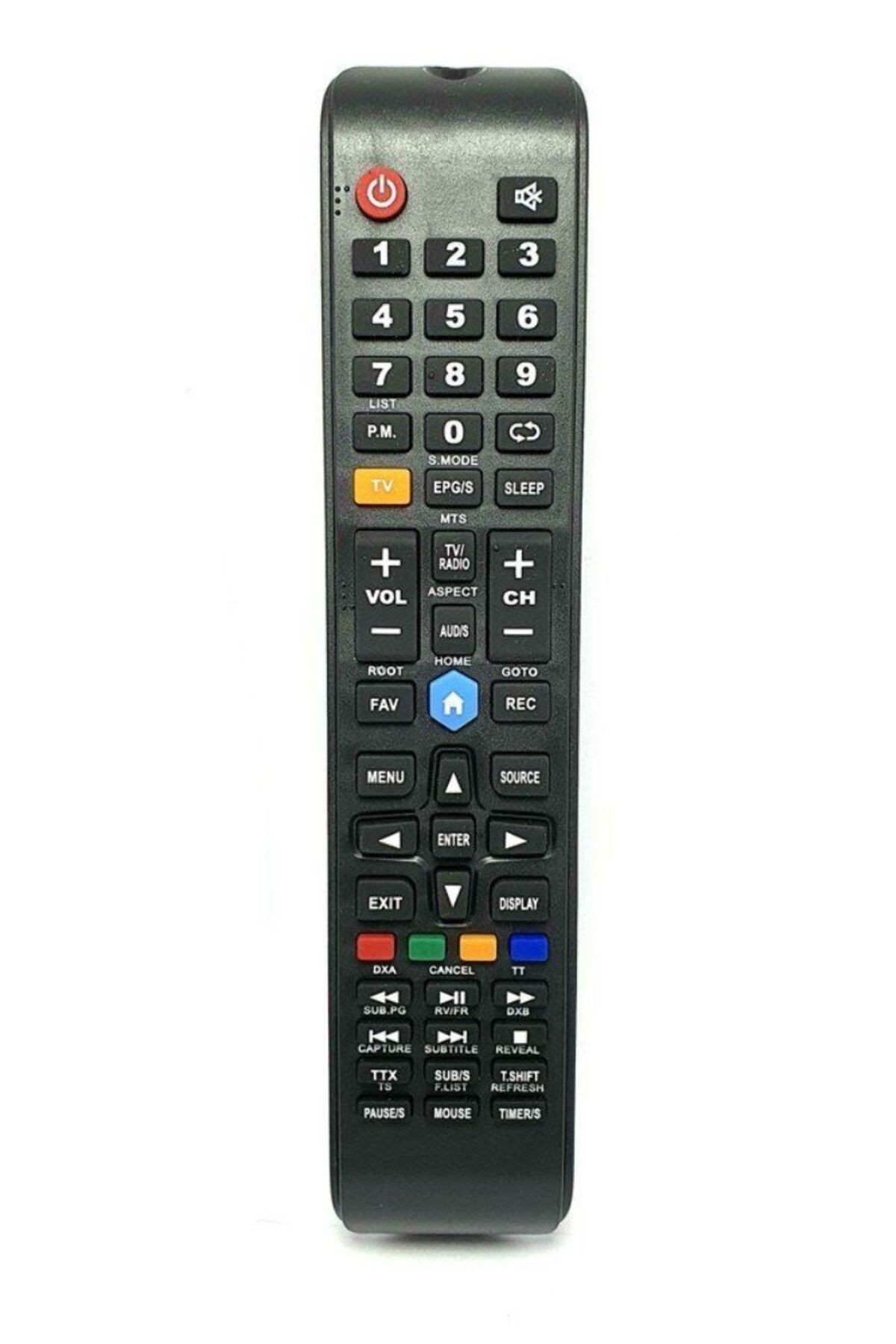 YUSEMX Skytech - Lcd Led Televizyon Kumanda - Smart , Sarı Tv Tuşlu