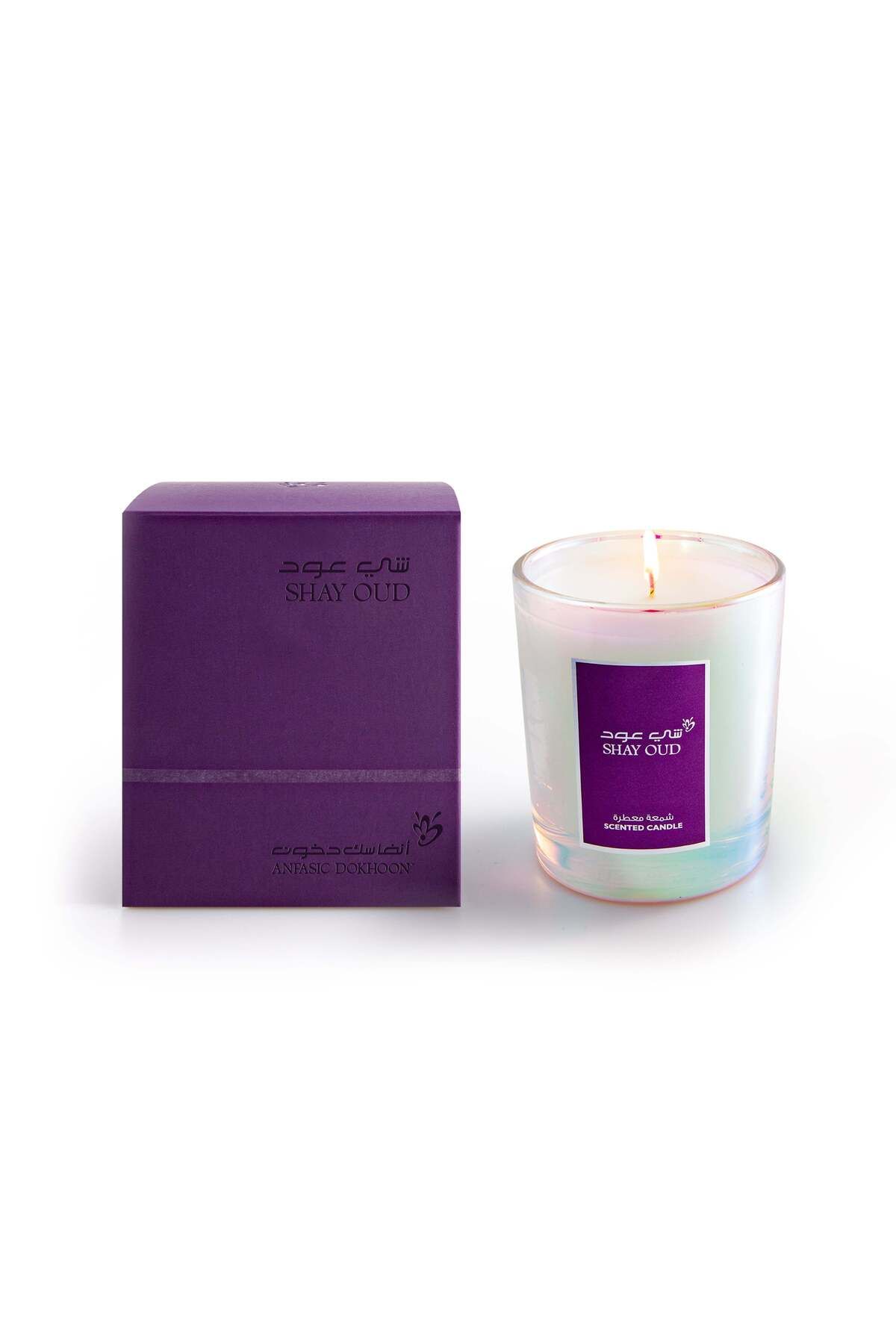 ANFASIC DOKHOON Shay Candle Shay Oud 300g Günlük, Bal ve Oud Notalı Emarati Tarzı Kokulu Mum