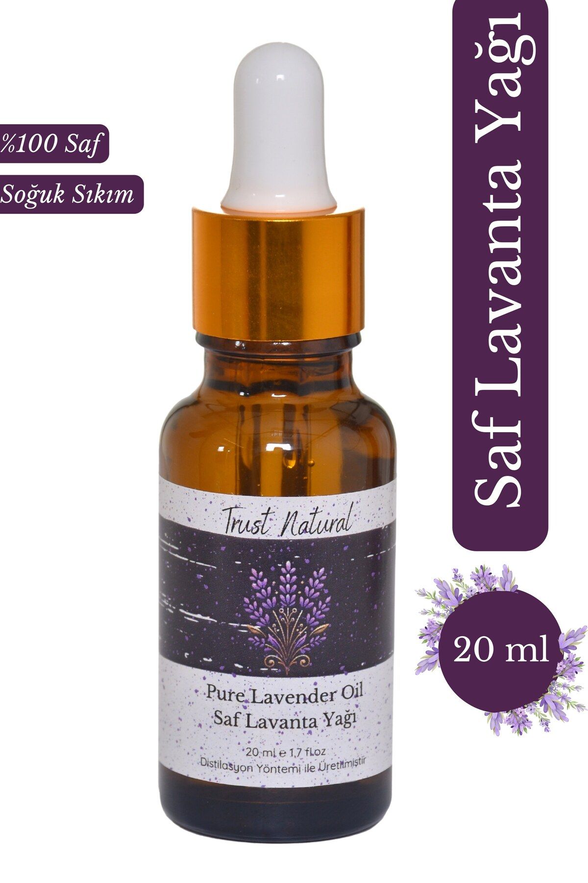 Natural Lavanta Uçucu Yağı %100 Saf 20 ml