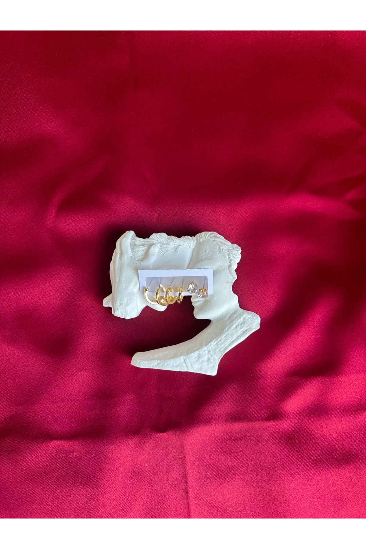 javielle Rings - Gold Çelik Küpe Seti