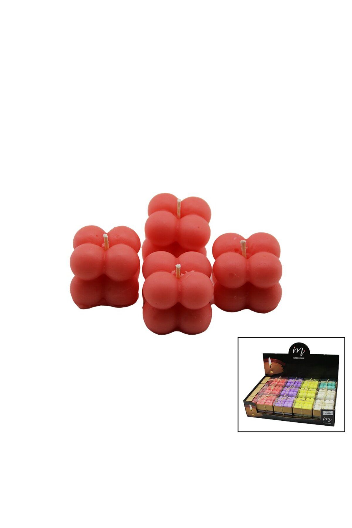 Findit 4PCS - BABIL RENKLİ KOKULU MUM (2818)