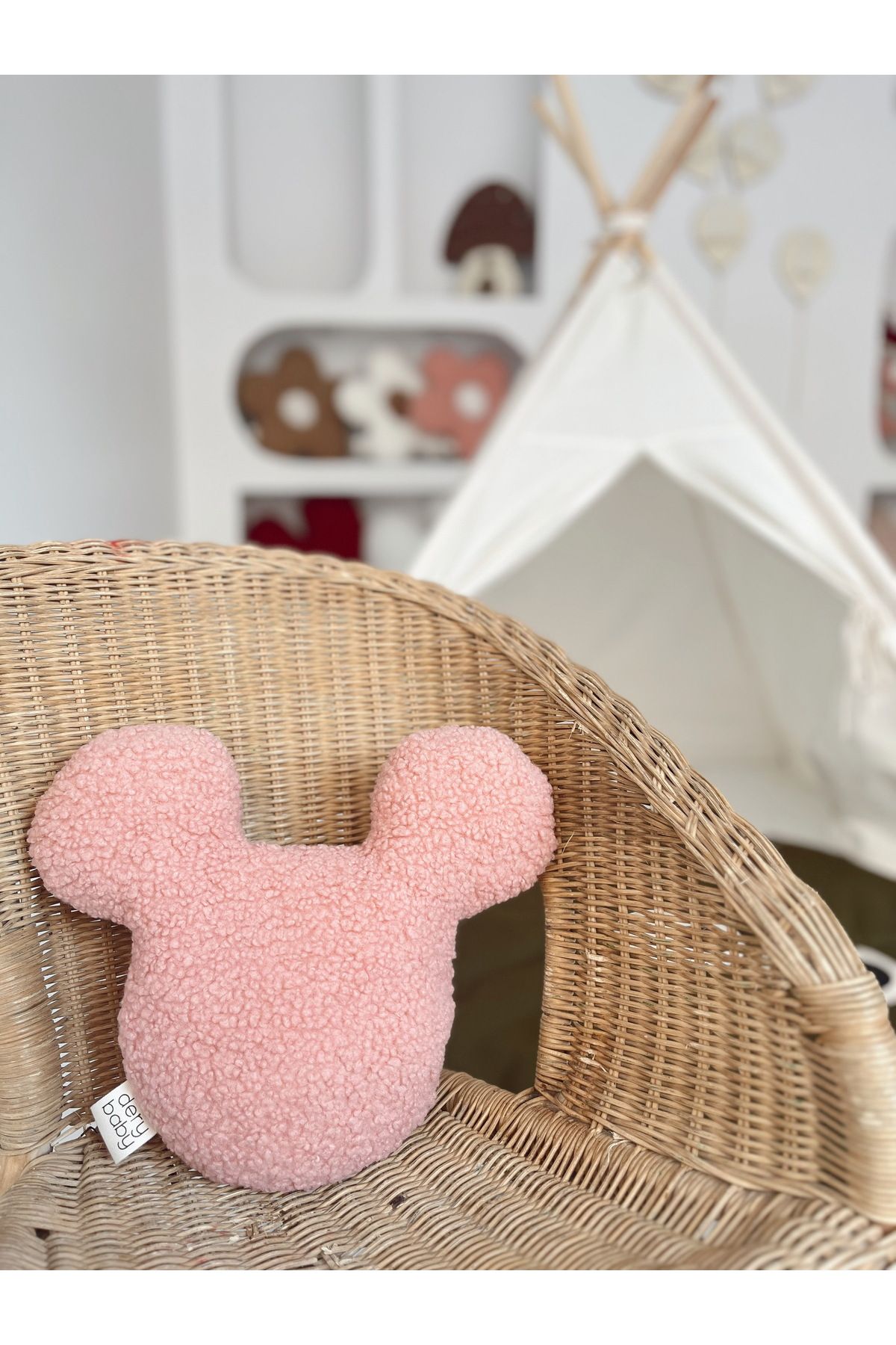 DERY BABY Pudra Souris Teddy Yastık