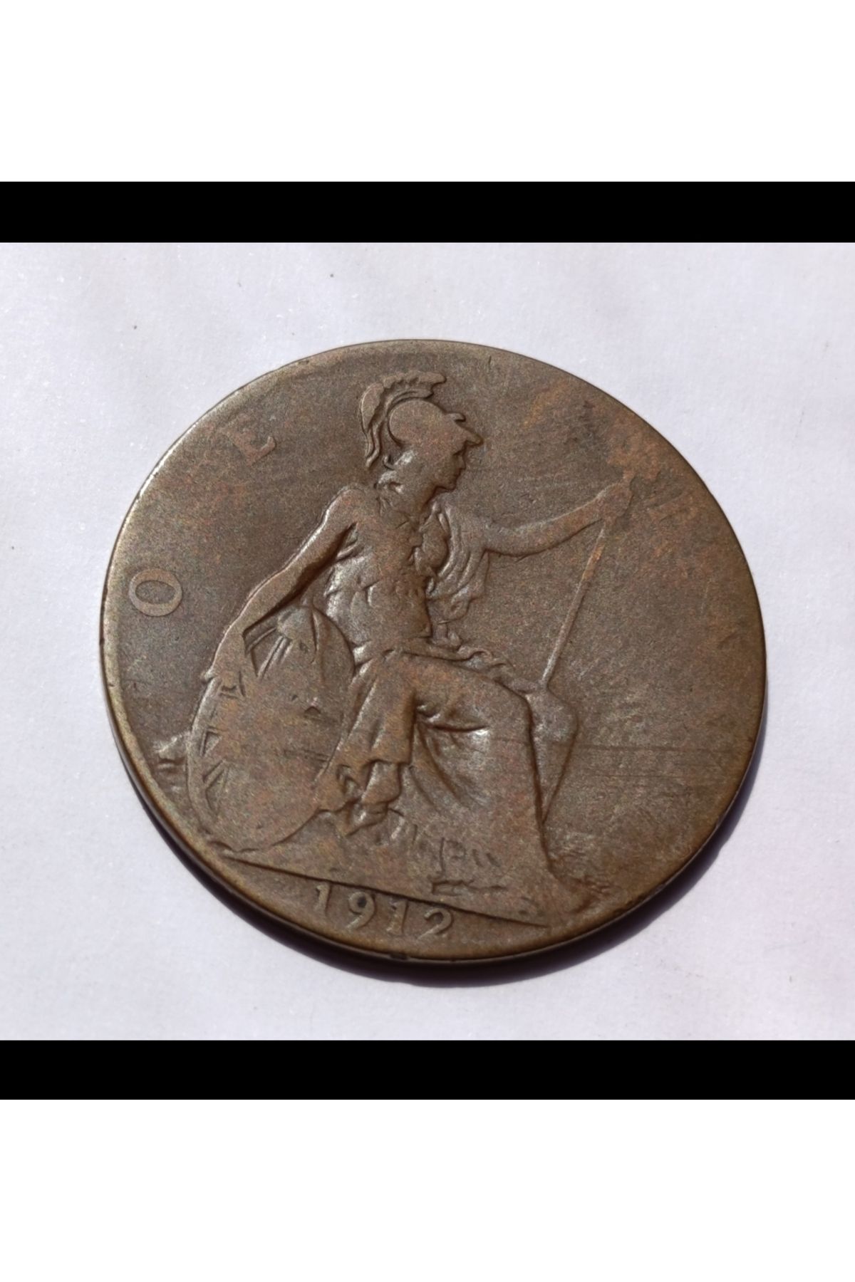 Koleksiyon BİRLEŞİK KRALLIK 1912 YILI 1 PENİ TEMİZ Çap: 30,5 mm