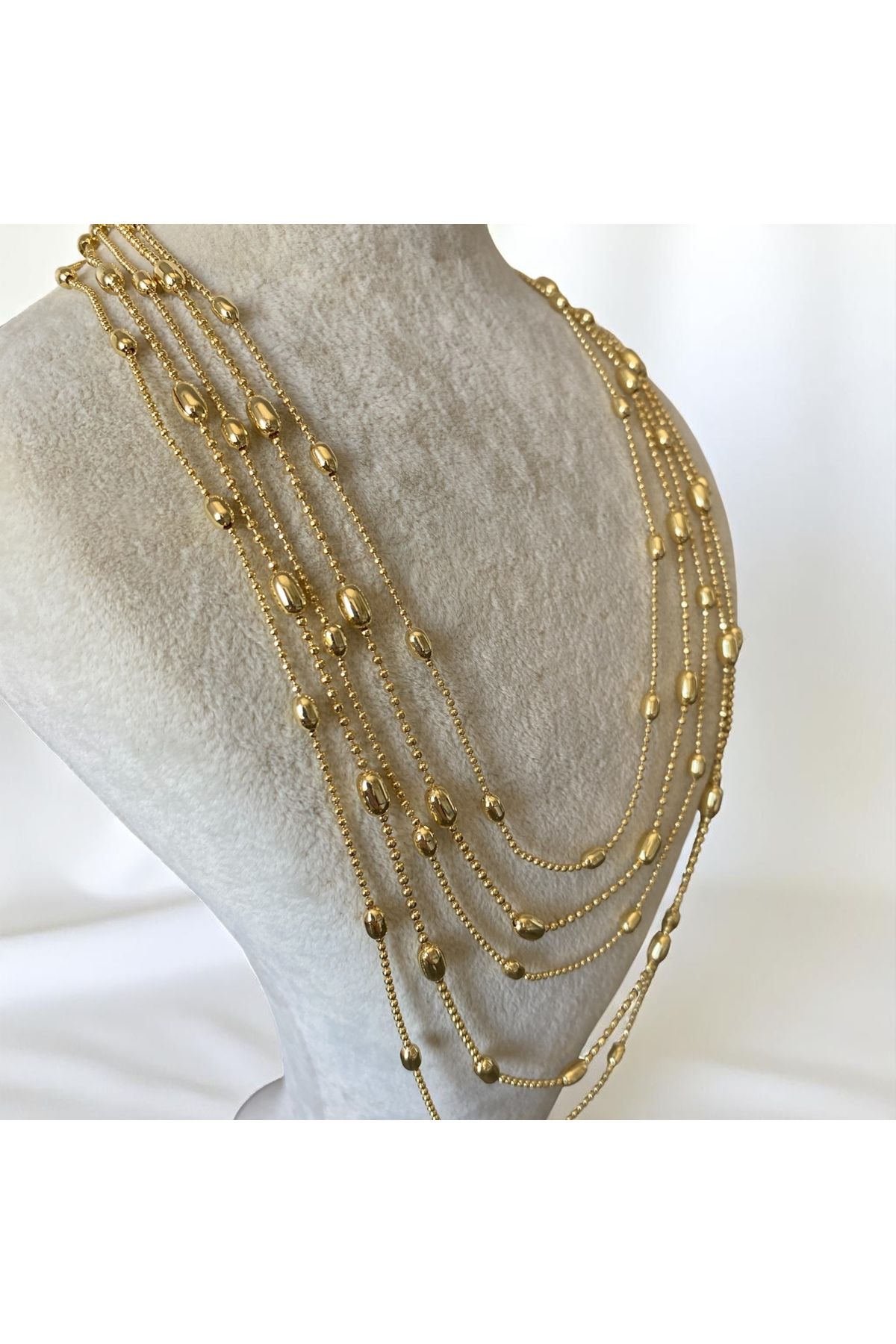RAYM ACCESSORIES ÇOK KATLI PULLU ZİNCİR