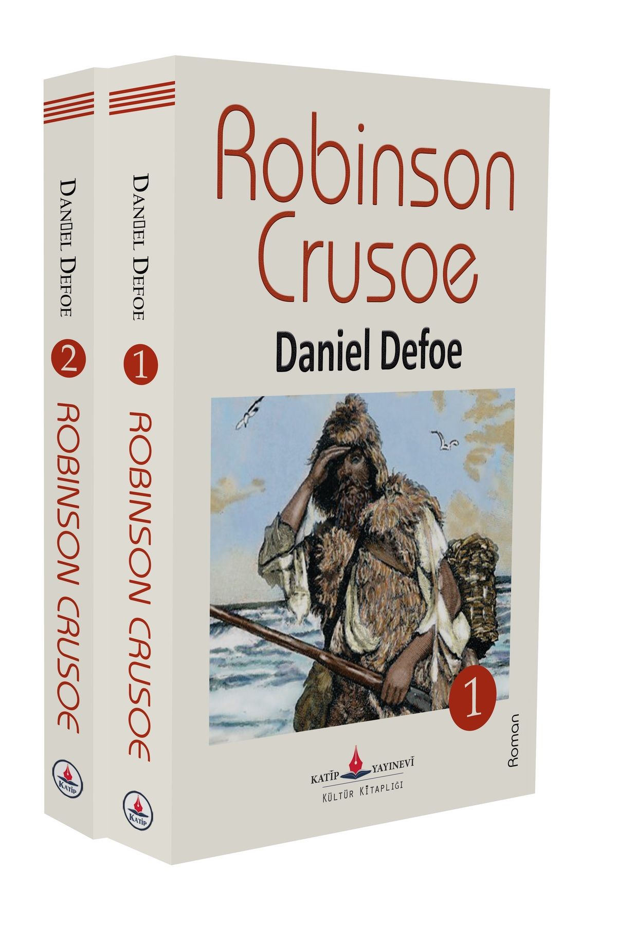 Katip Yayınevi Kültür Kitaplığı Robinson Crusoe (2 Cilt -600 Sayfa - Tam Metin)