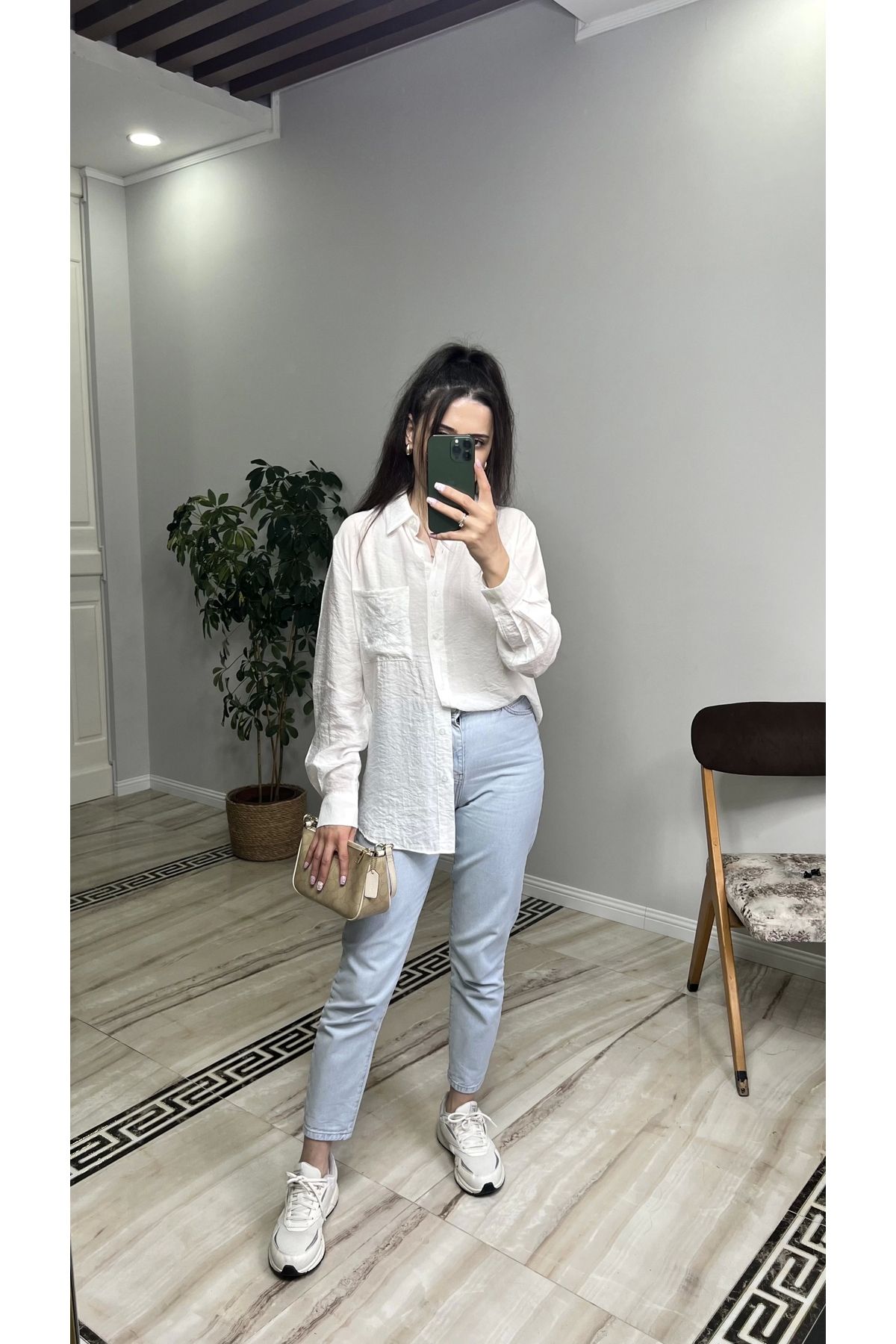 ZEAL Oversize Tiril Gömlek