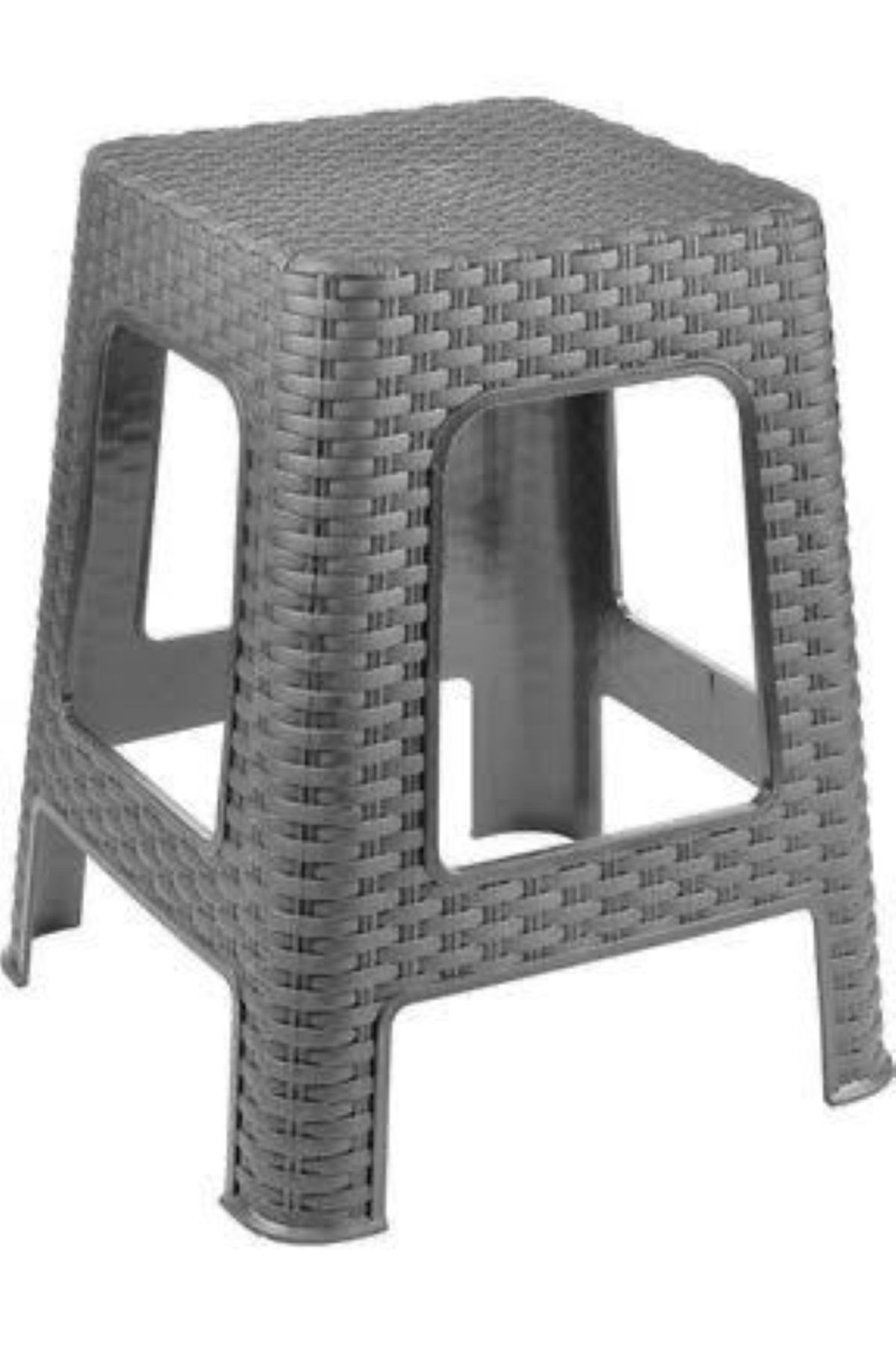 ELİFSU HOME Rattan Büyük Tabure - Plastik Tabure - Tabure