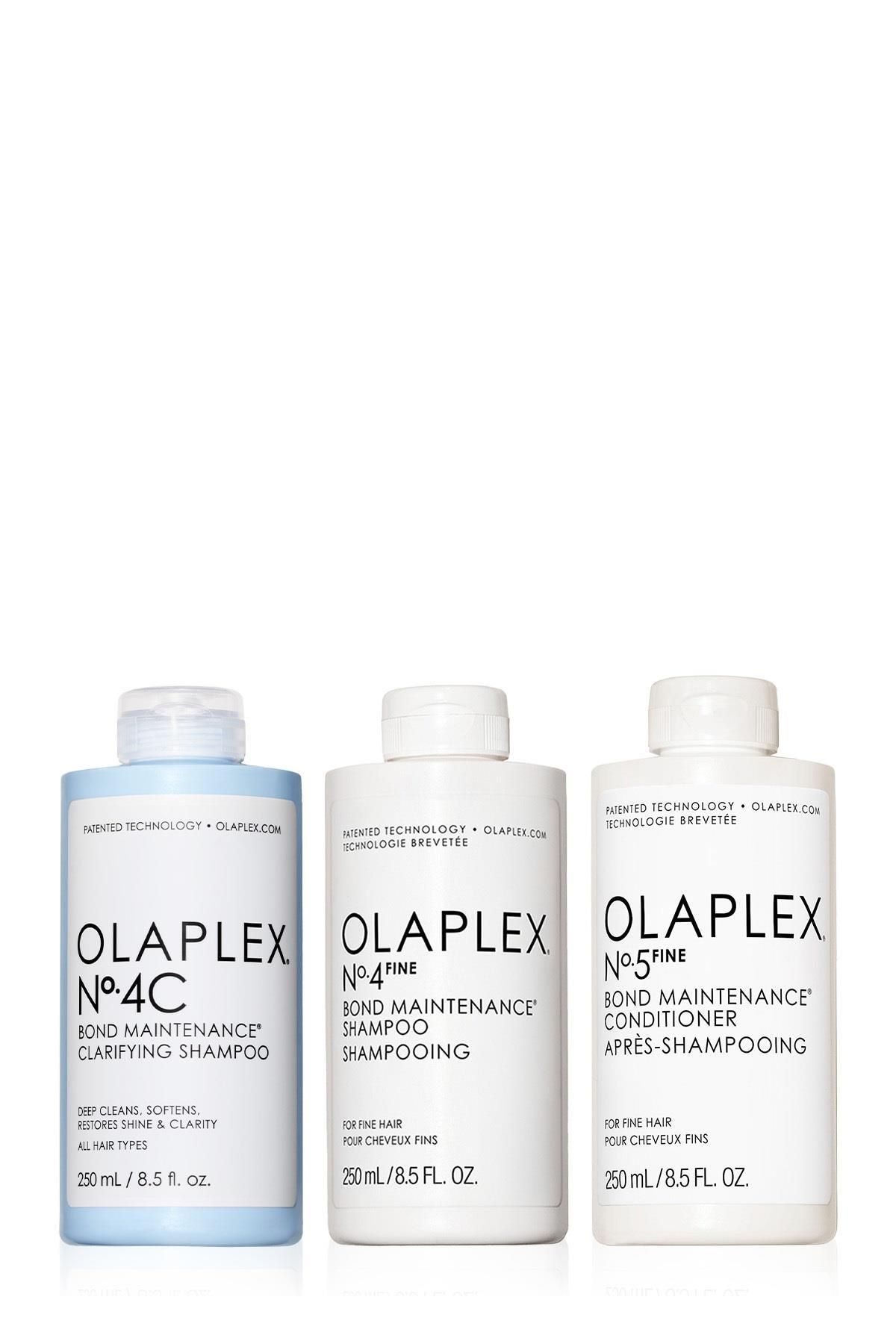 Olaplex Clarifying Fine Hair Set - İnce Telli Saçlar İçin Derinlemesine Temizleyen Şampuan ve Saç Kremi Seti