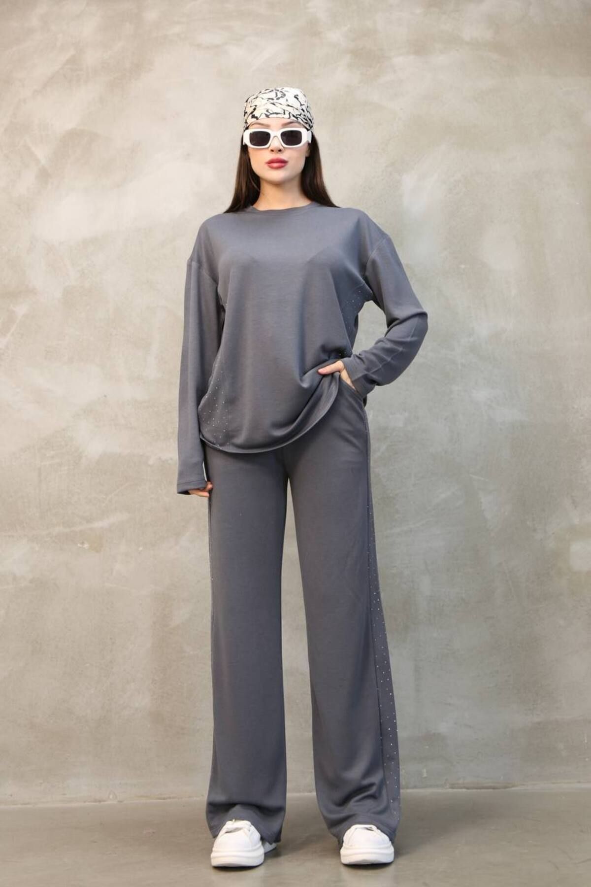 St.Dumani Modest Modal Kumaş Uzun Kol Takım