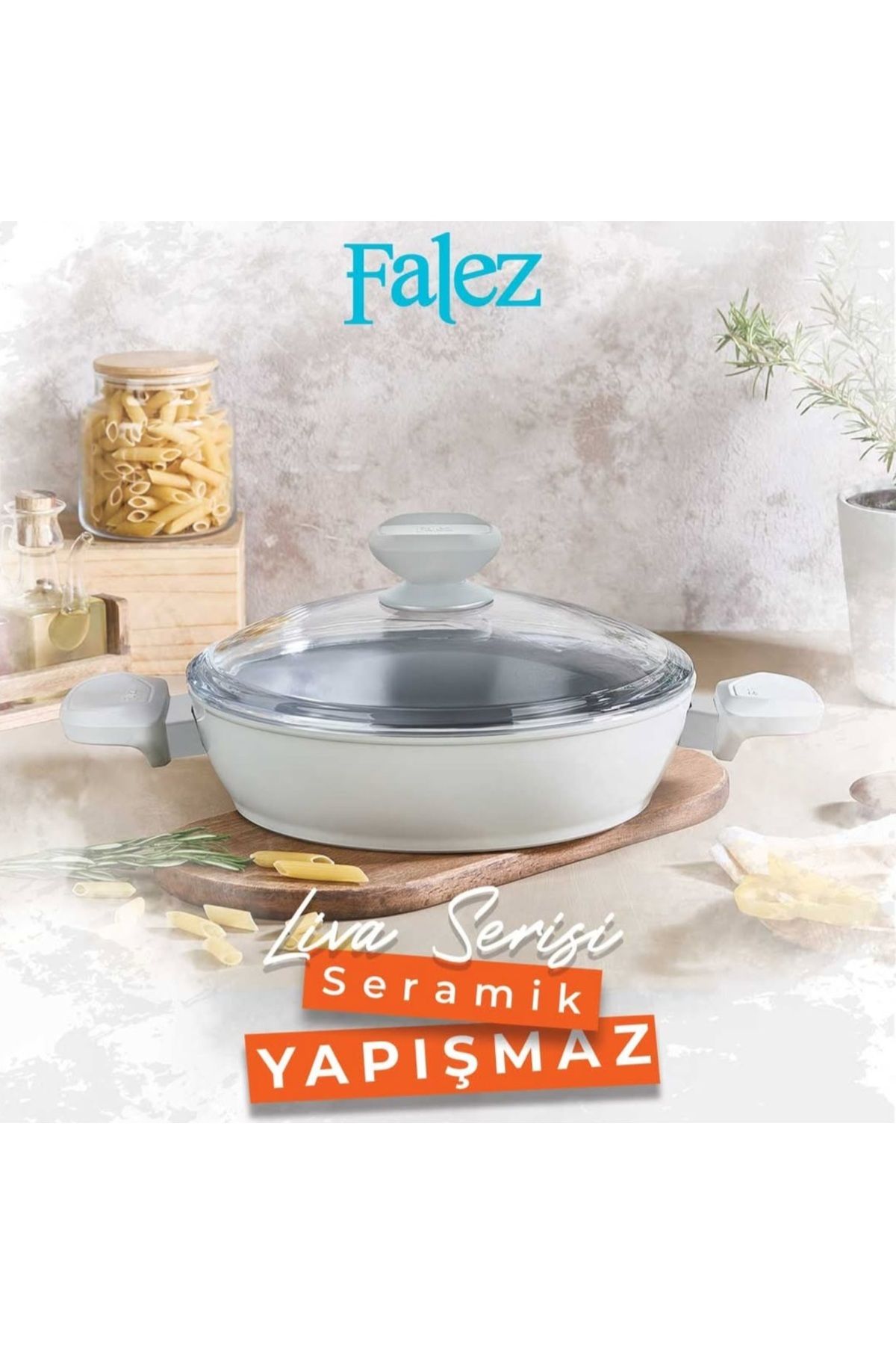 FALEZ LİVA SERİSİ SERAMIK BASIK TENCERE 26CM