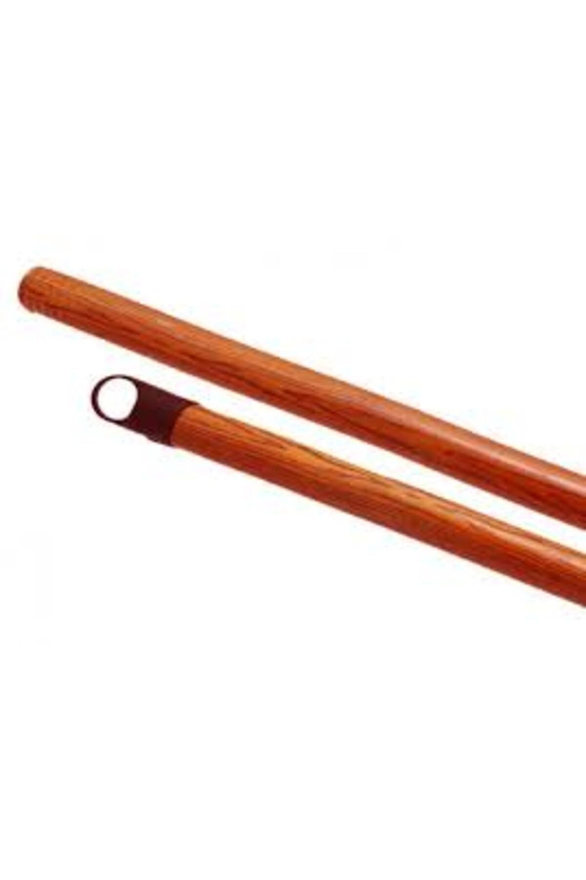 İklimStore KAHVERENGİ PVC KAPLAMALI AHŞAP VİLADA FIRÇA SAPI 120CM (5131)