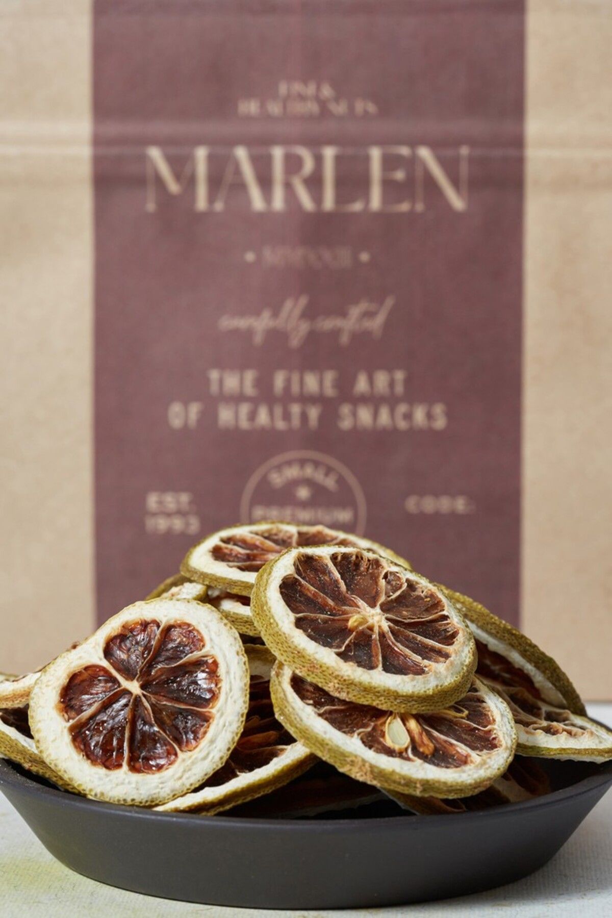 Marlen Naturel Şekersiz Yeşil Limon Cips 40 Gr