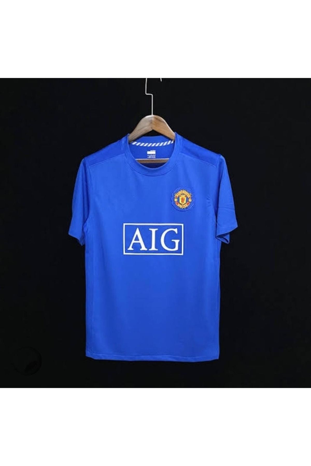 After Party Manchester United 2007/2008 Cristiano Ronaldo Deplasman Nostalji Forması (Blue) vs spor atlet