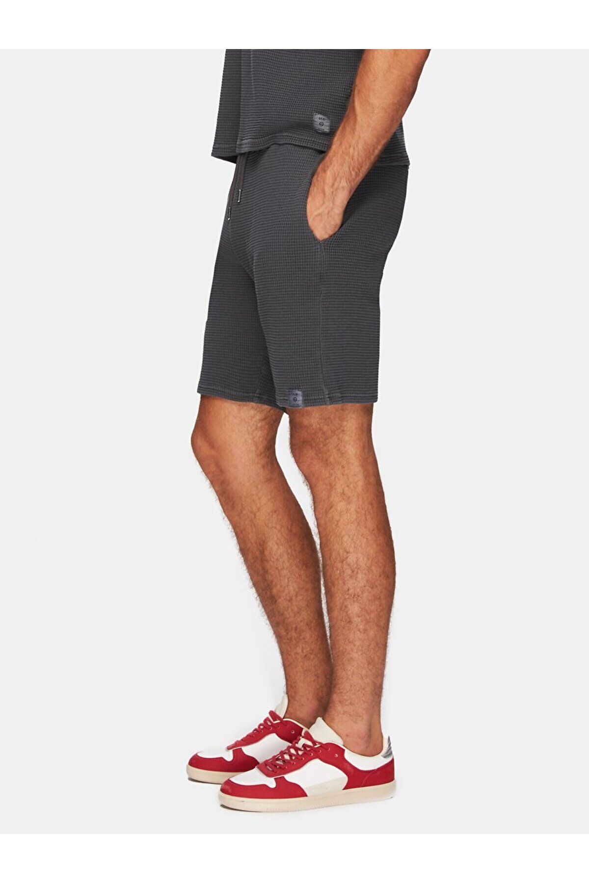 Ltb-Basic Regular Midi Anthracite Shorts 4