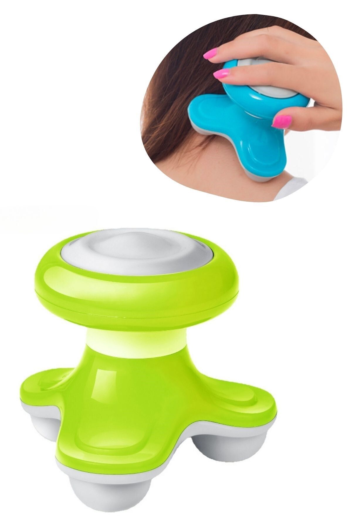 AboutThePerfect USB Şarjlı Çok Fonksiyonlu Üçgen Mini Masaj Aleti