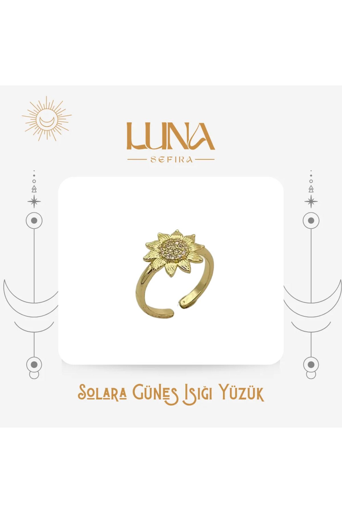 Luna Sefira Solara Güneş Işığı Yüzük