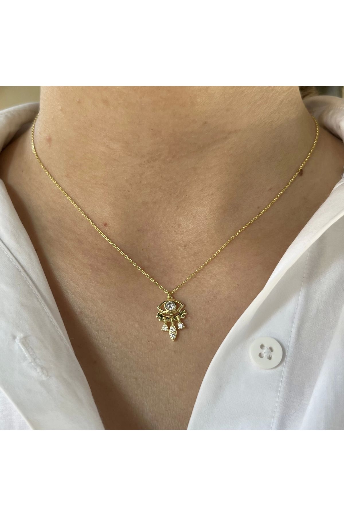 Vintagezegeni Mistik Göz Kolye I 925 Gümüş