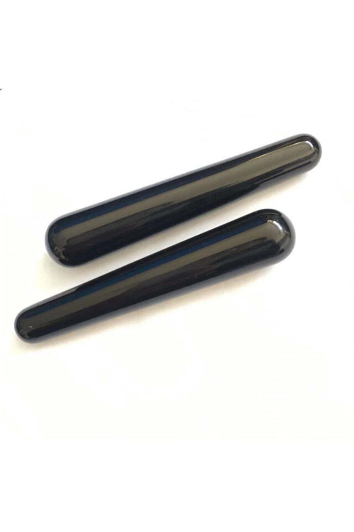 AboutThePerfect Obsidiyen Taşlı Masaj Çubuğu, Rahatlatıcı ve Doğal Terapi Aracı
