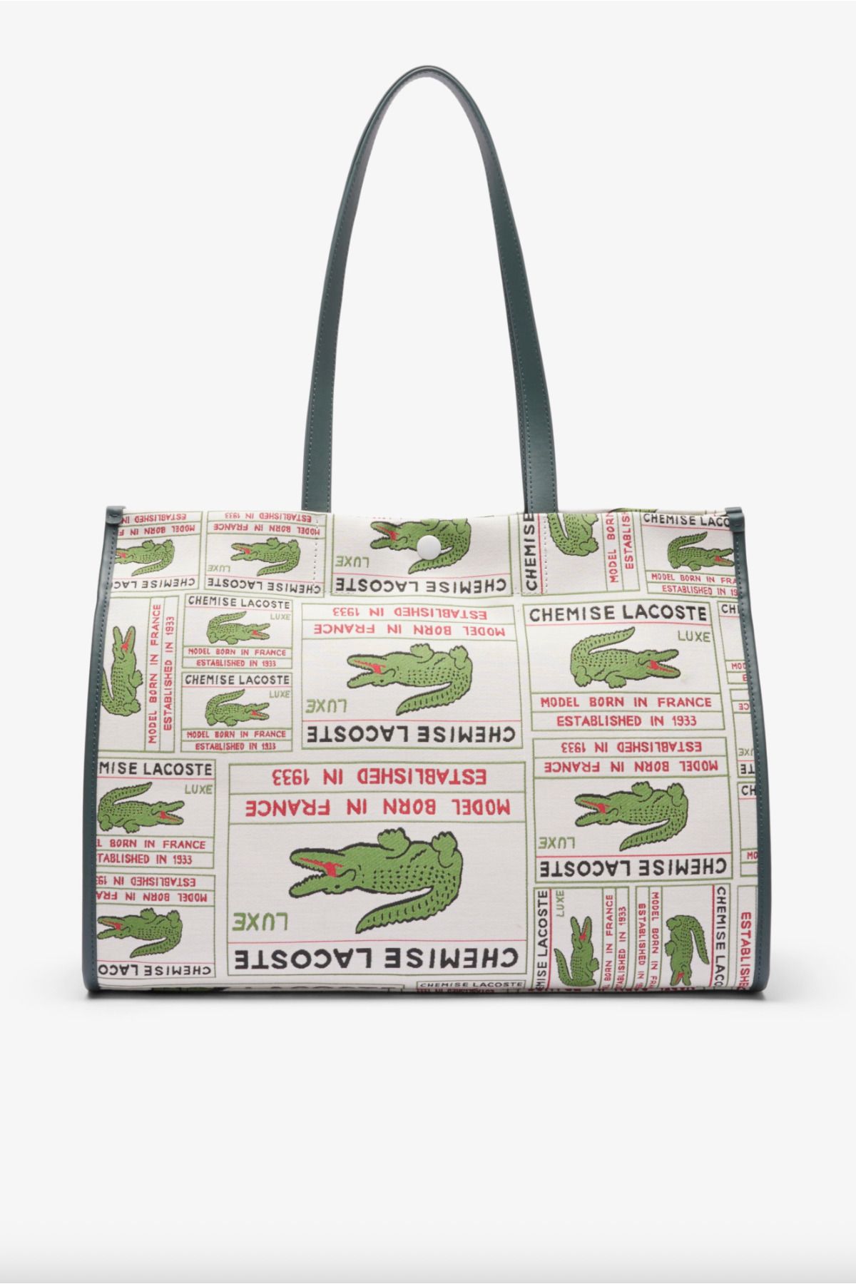 Lacoste Large Heritage Jacquard Tote