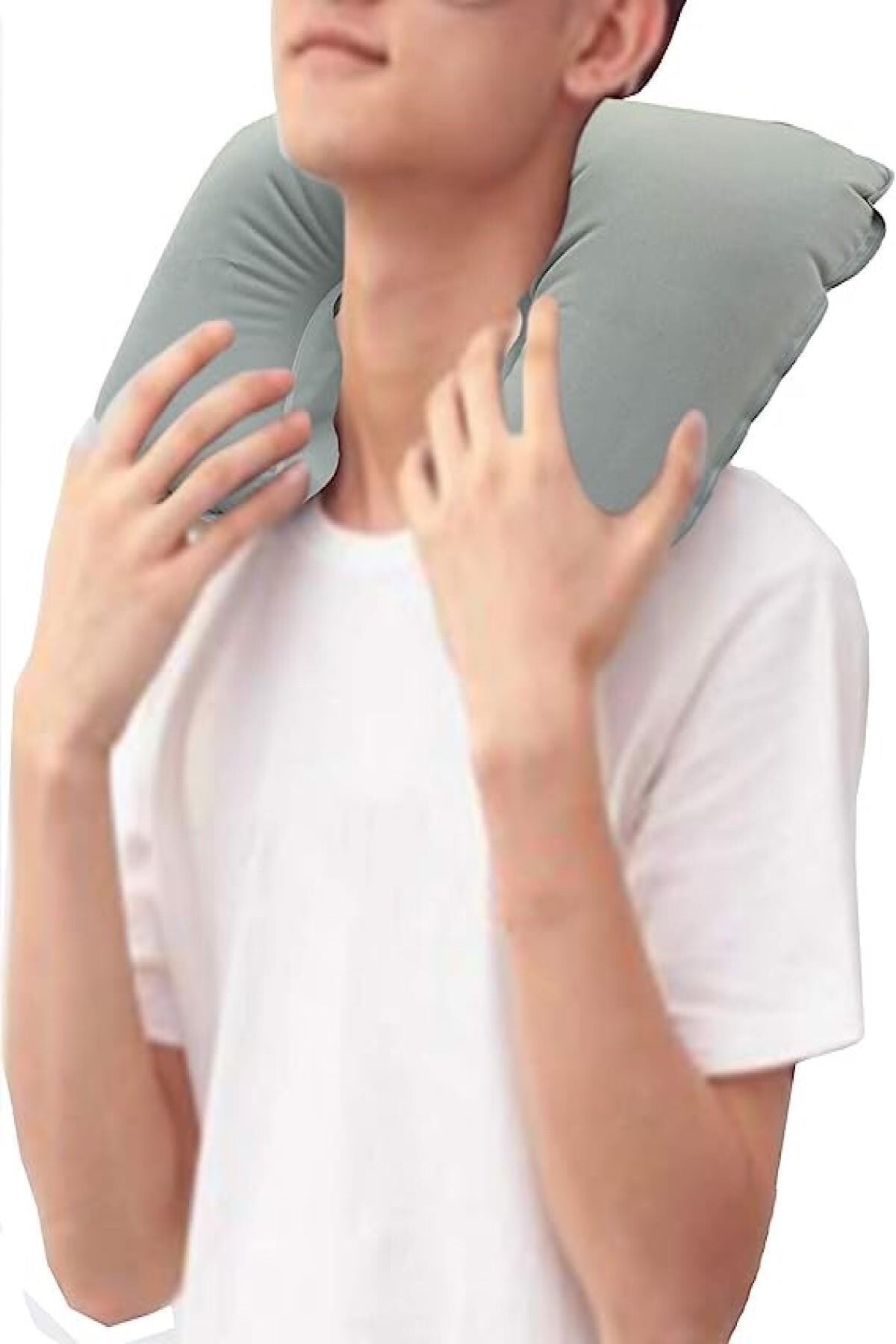 AboutThePerfect Havalı Seyahat Boyun Yastığı, Şişirilebilir, Konforlu ve Emzirme Dostu, Yumuşak Tasarım fotoğrafı 5 (önizleme)