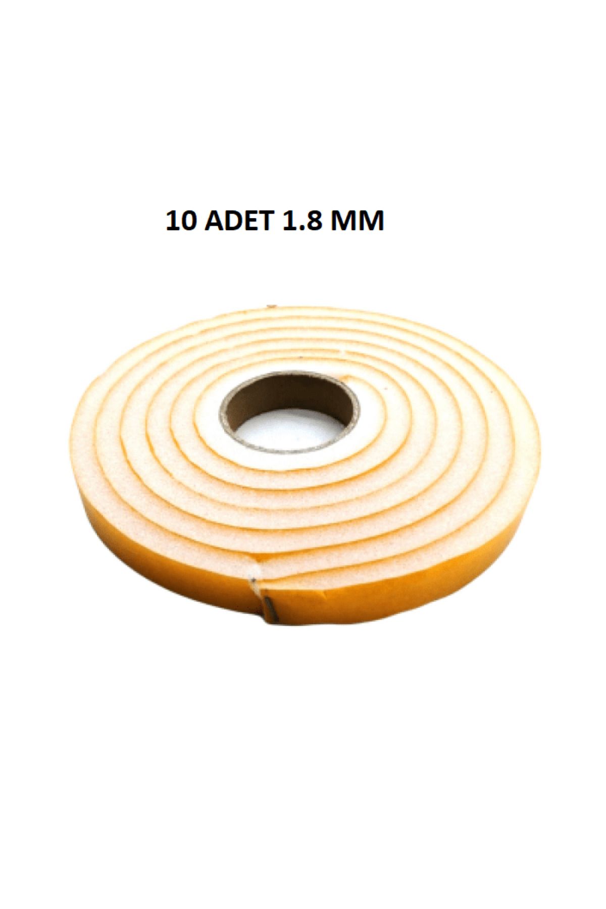 maarketim 10 Adet Kapı Pencere Isı Yalıtım Süngeri Yapışkanlı Pencere Rüzgar Bandı 18MM x 2,5 MT