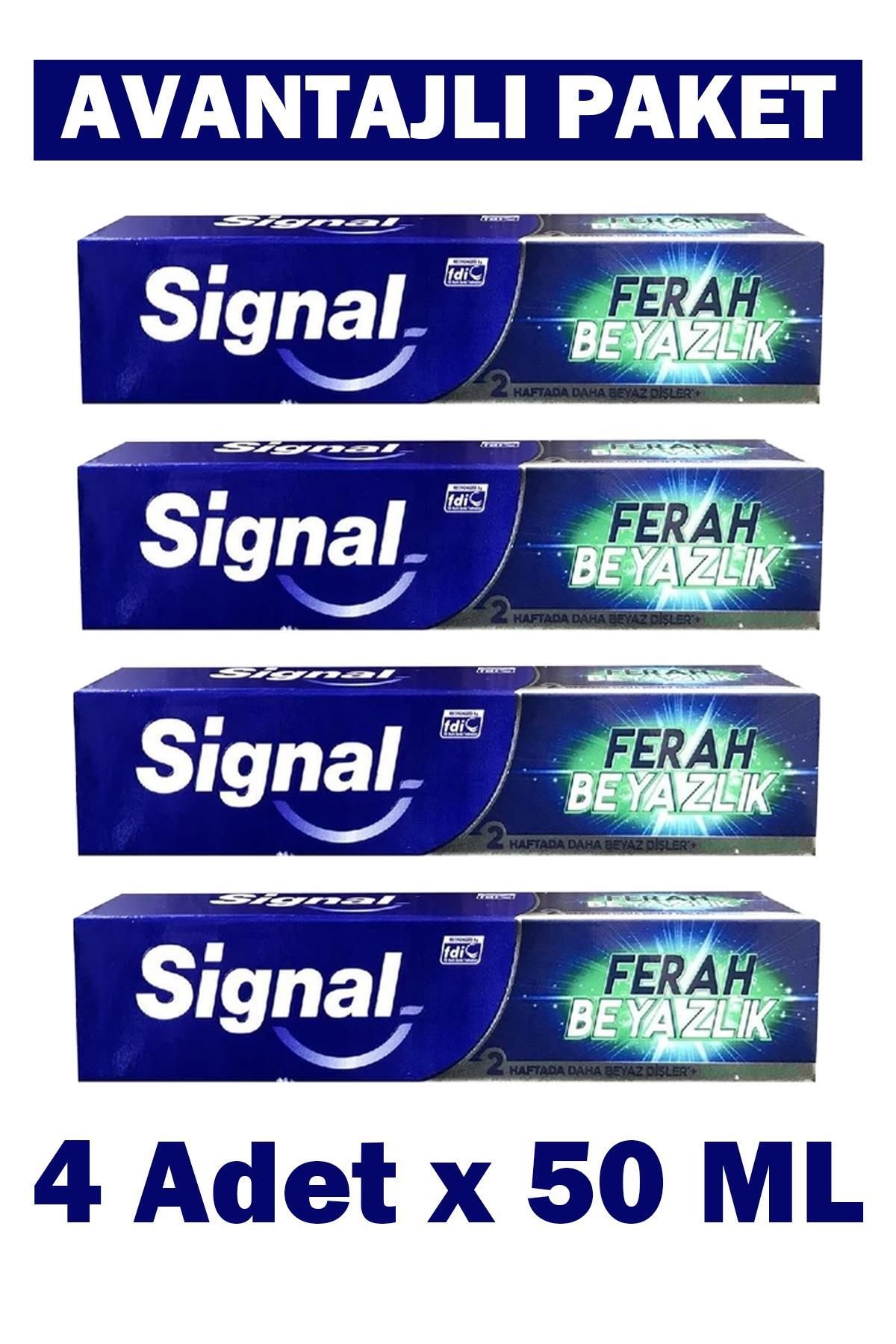 Signal Siganal Ferah Beyazlık Diş Macunu 4x50 ml