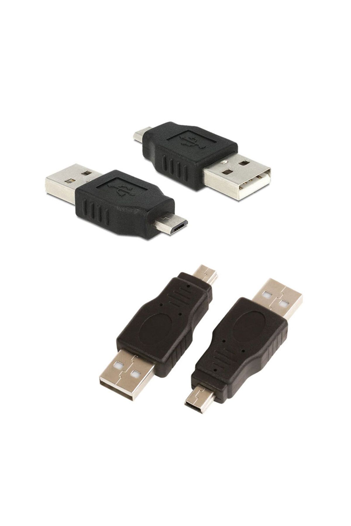 Leonpro mini usb erkek - mikro usb erkek çevirici 2'li adaptör set