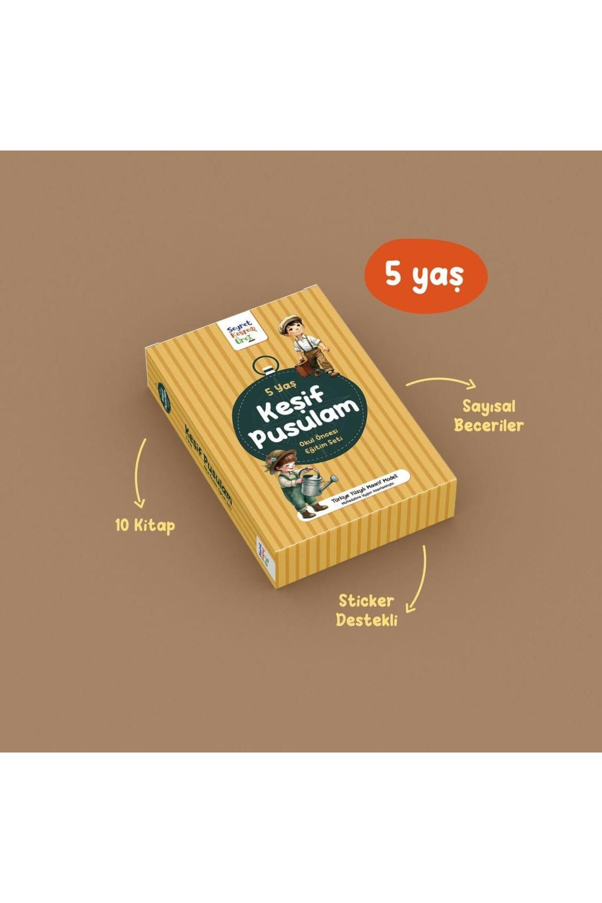 Multibem Yayınları KEŞİF PUSULAM SET - 5 YAŞ İÇİN OKUL DESTEK SETİ