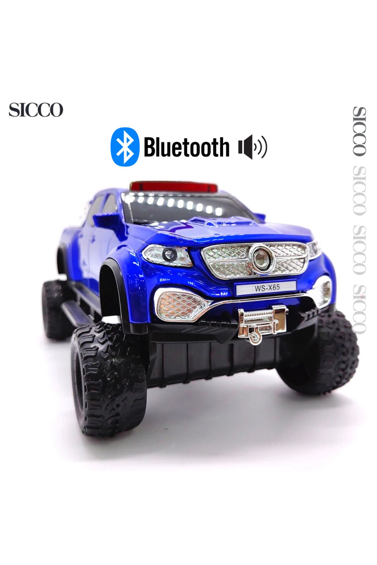 SİCCO Sicco - Kamyon Şekilli Kablosuz Bluetooth Hoparlör Radyo Speaker Lüks Kaliteli Hediyelik 26 CM