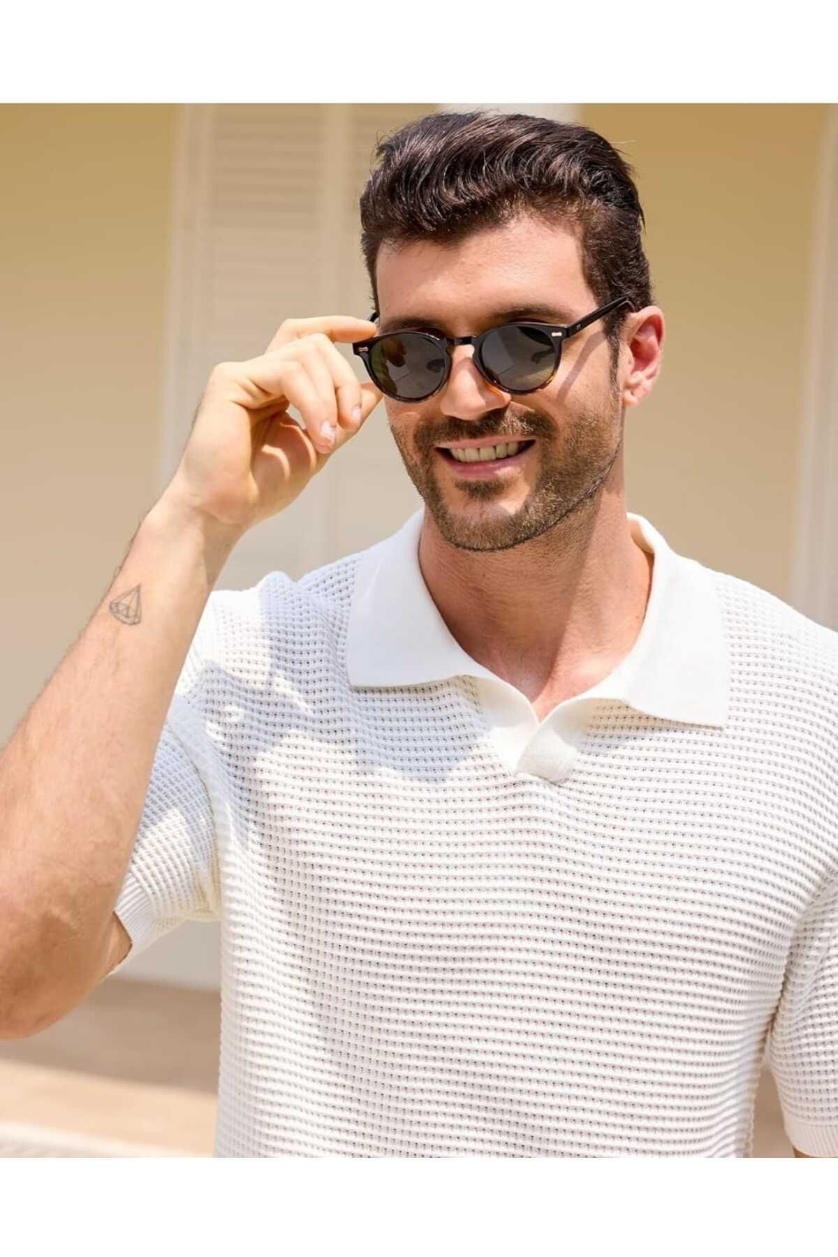 youknitwear you Dakota %100 Pamuk Polo Yaka Triko T-shirt