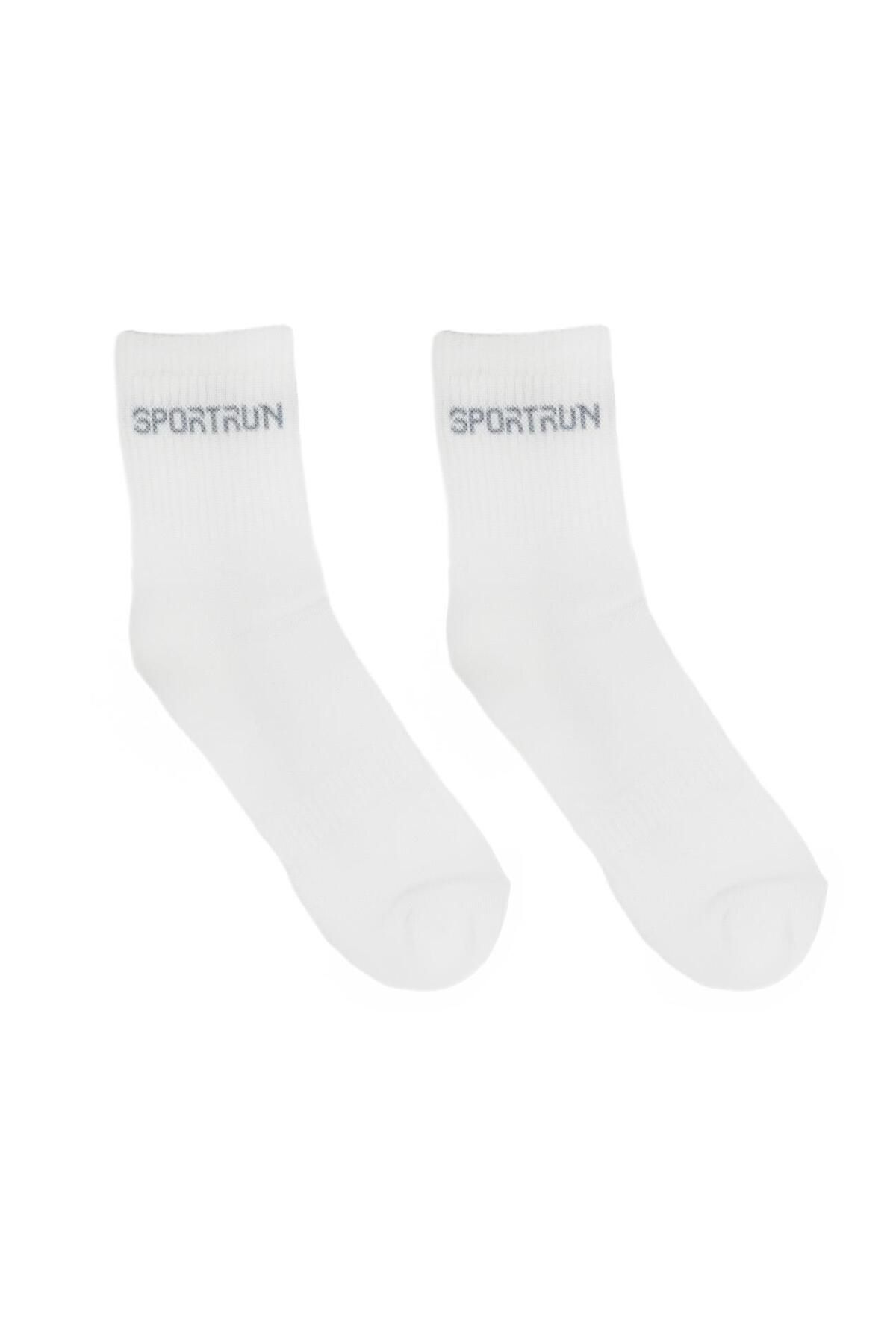 Cix Spor Sportrun Tenis Çorap Beyaz