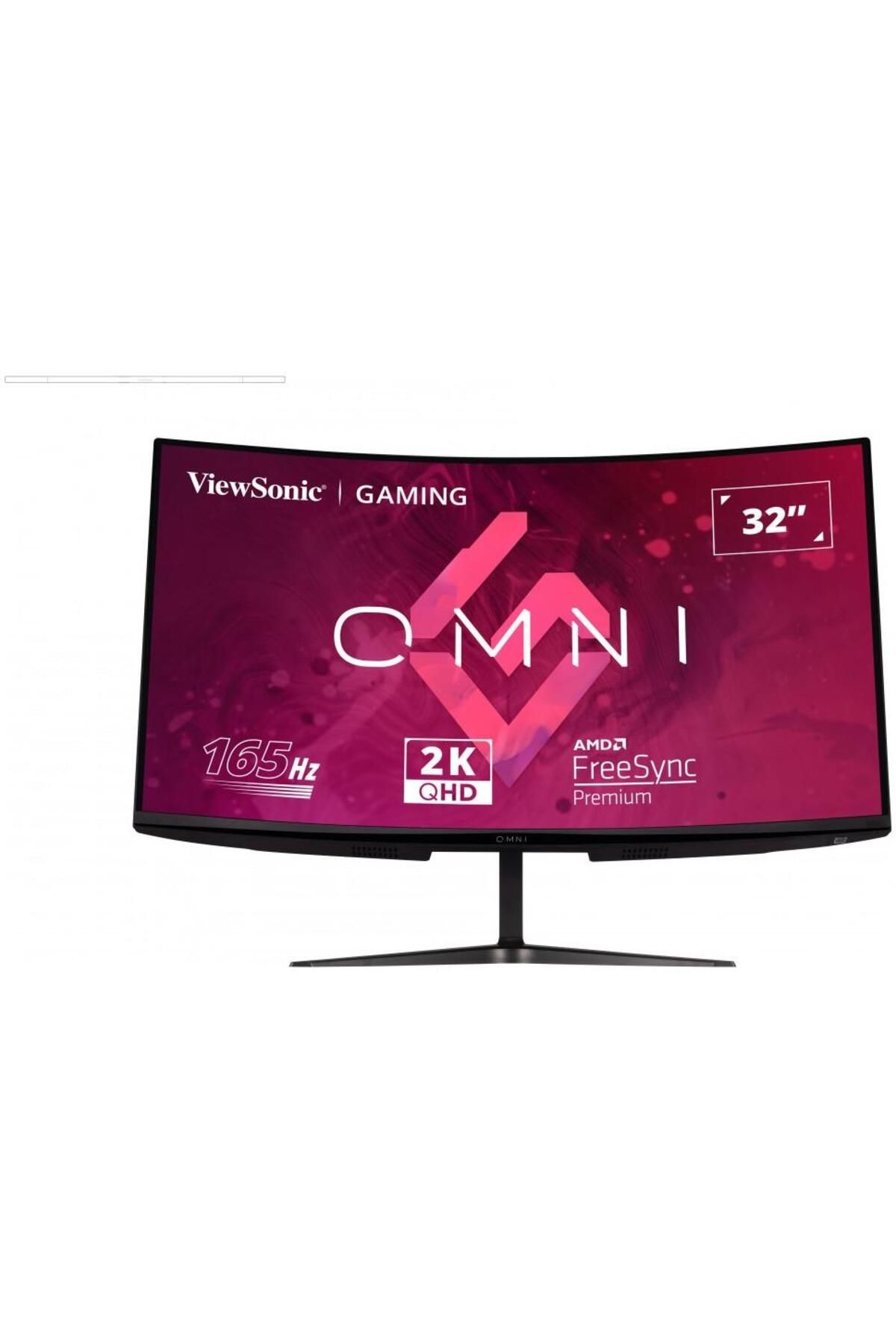 ViewSonic-Gaming Curved LED Monitor 32" QHD 165Hz 1ms VA Panel, HDMI, DP - Black 4