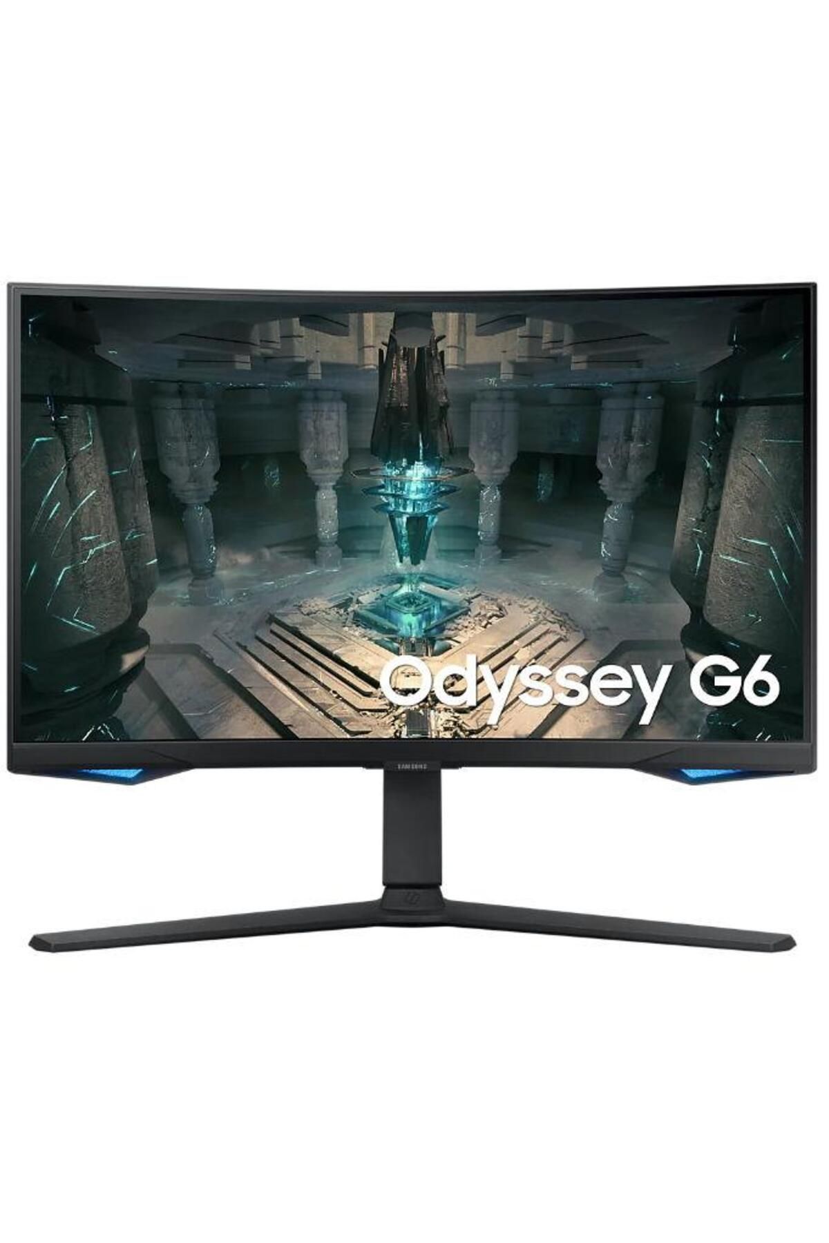 Samsung-Odyssey G6 27" Gaming Monitor, QHD, 240Hz, FreeSync, Curved, Pivot, LED VA Display 1