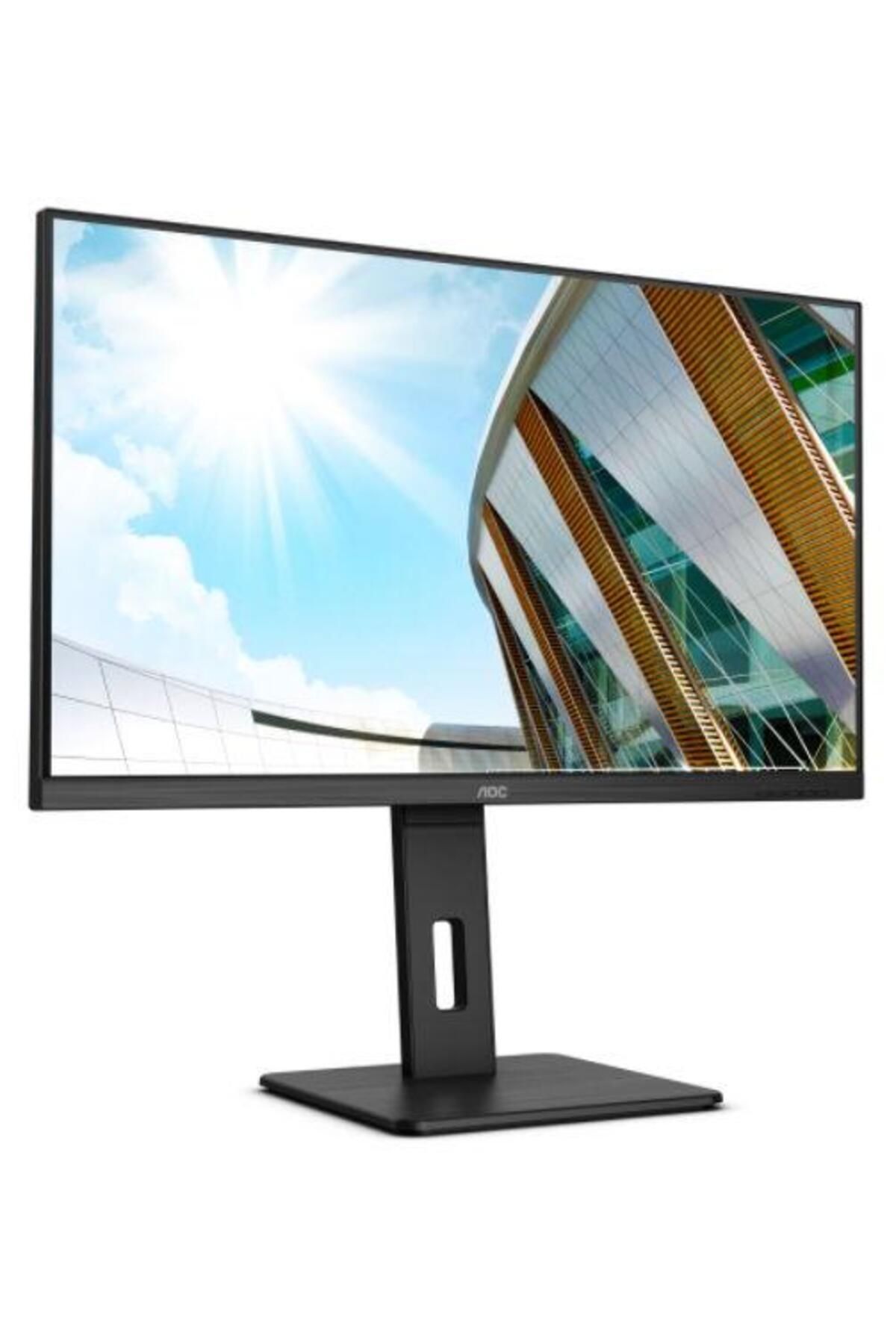 Aoc-31.5" UHD LED Monitor, VA Panel, HDMI/DP, Pivot, Speakers, Anti-Glare, Black 3
