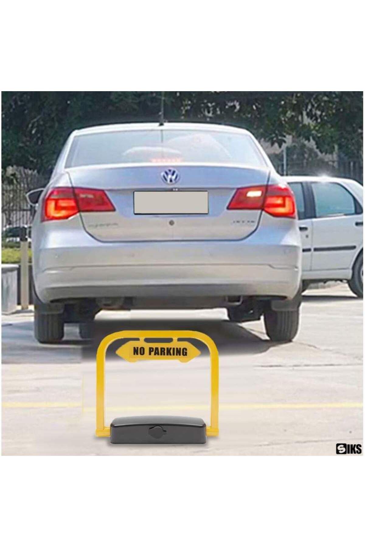 SIKS-Automatic Parking Blocker, Remote Control, Key & Remote Control Included, Rechargeable Battery 2