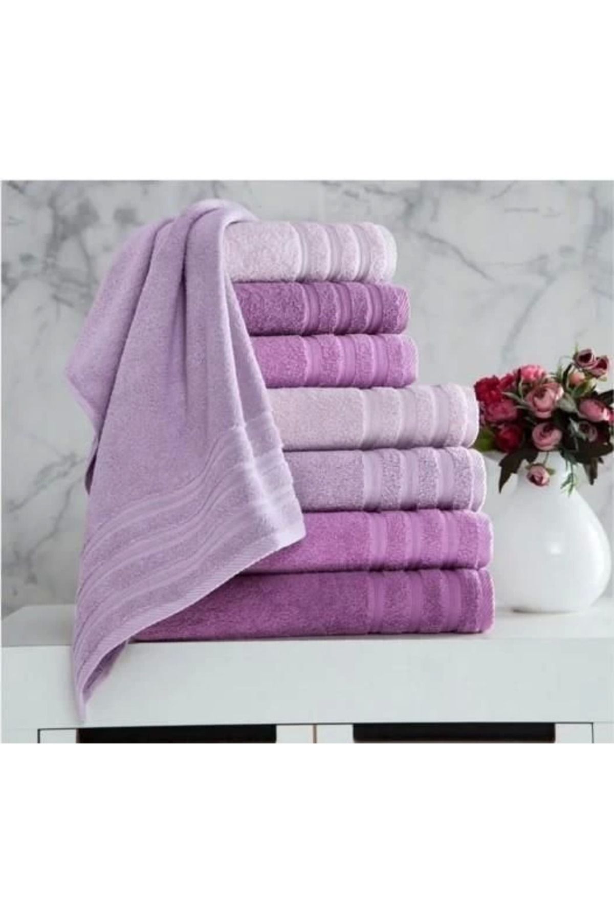 Modafiks Rainbow 70X140 4´lü Havlu Seti Lila