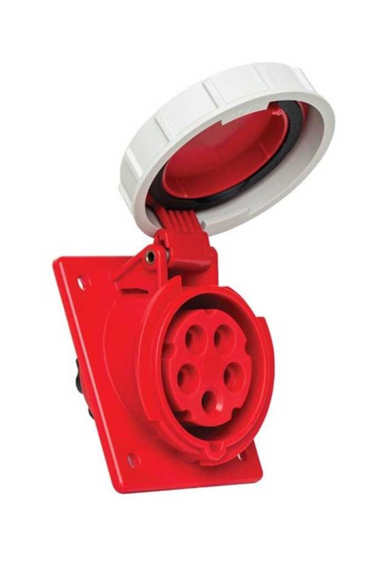 METE Enerji 406511V 5X16A IP67 Makine Prizi Eğik Gövdeli Vidalı Bağlantı 380-415 V