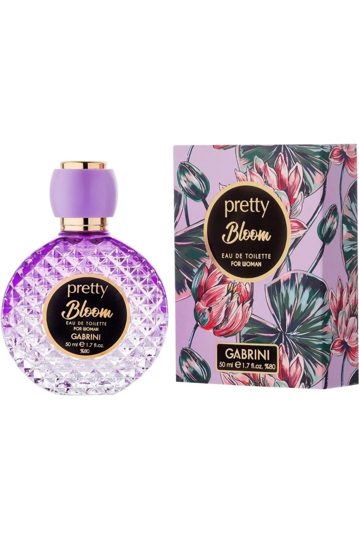 Pretty Gabrini Pretty Bloom Edt For Woman 50 Ml, Kadın Parfüm, Çiçeksi Koku, Bahar Kokusu, Hediye