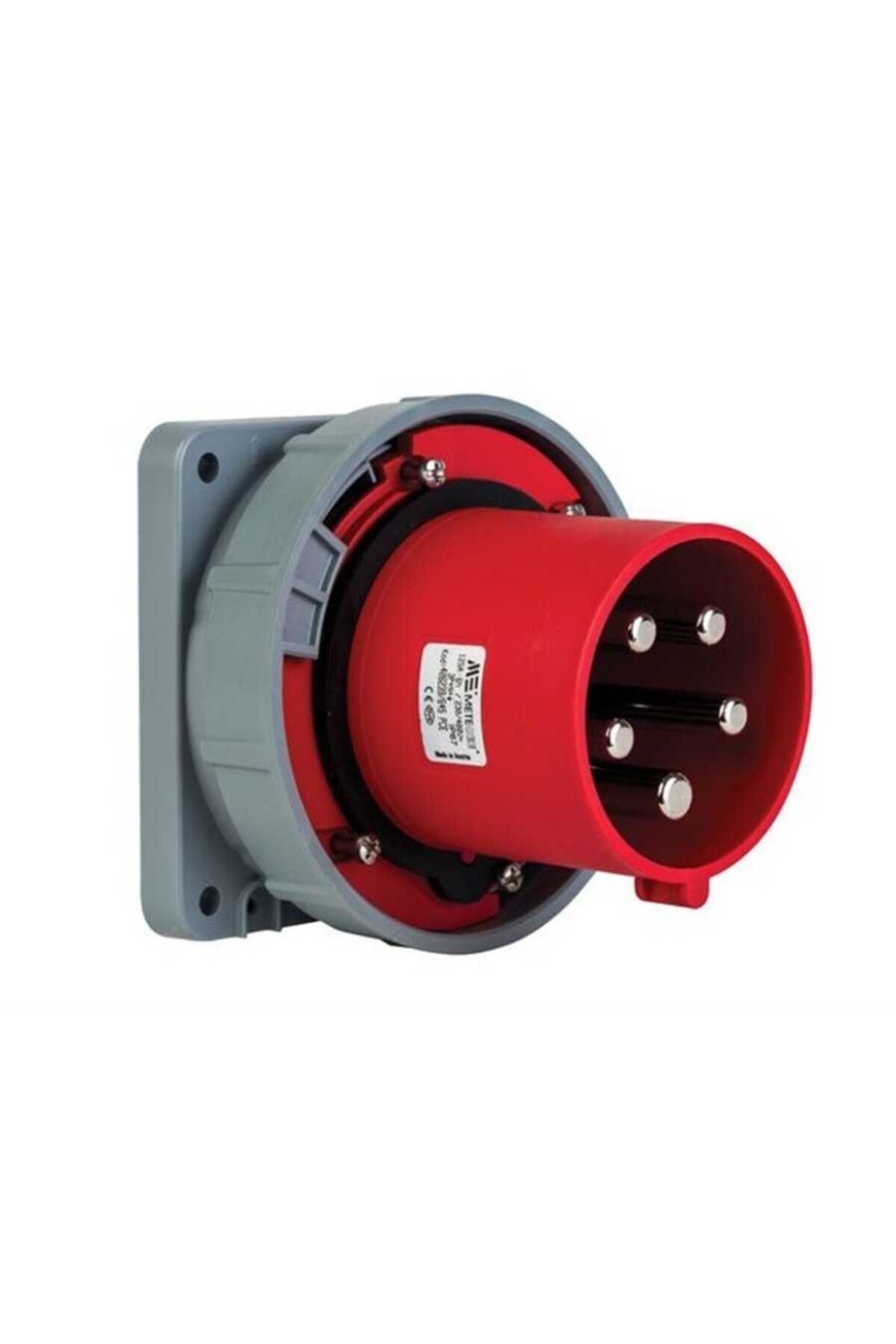 METE Enerji 406239 5X125A IP67 Makine Fişi -Düz- 380-415 V