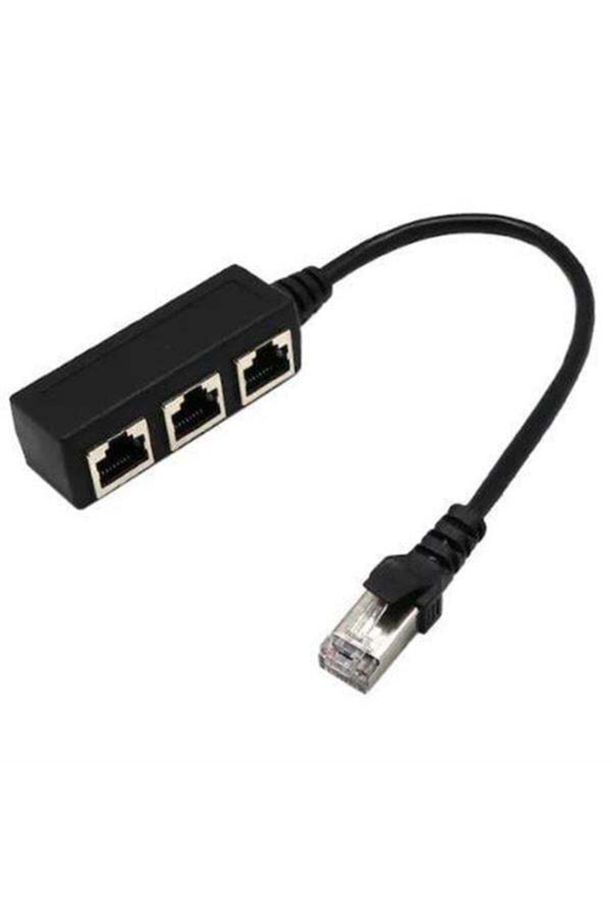 Emperium PM-25007 Ethernet RJ45 3'Lü Dağıtıcı Splitter