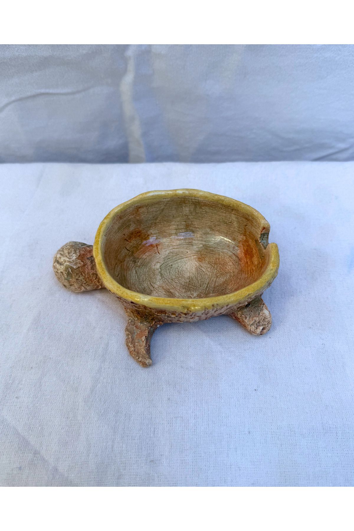 archeceramic Arche Ceramic El Yapımı Küllük - Turtle1 - Kahverengi - Tekli