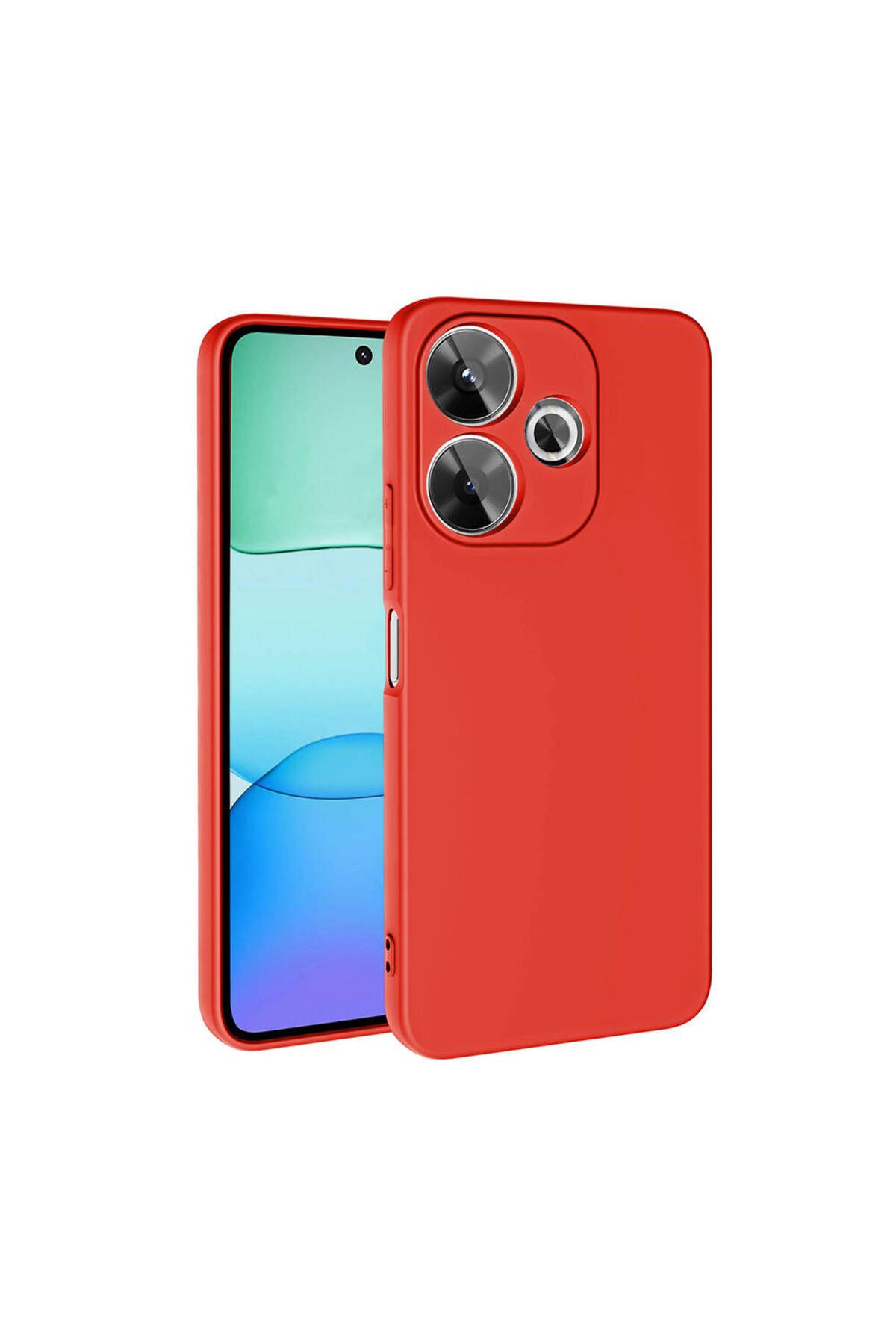 halkhouse Xiaomi Redmi 13 4G Kılıf Renkli Esnek Kırılmaz Yüksek Koruma Silikon Marra Kapak