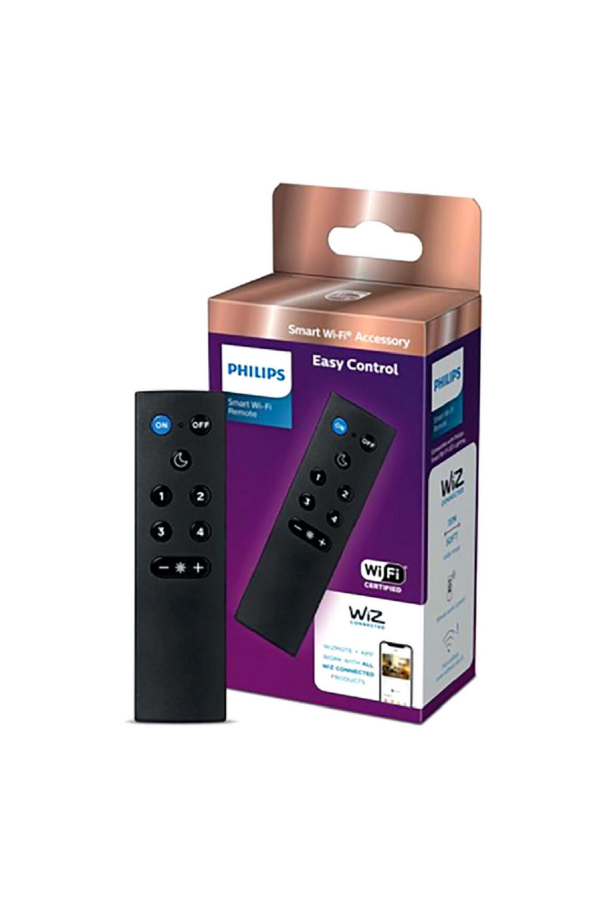 Philips-WiZ Connected Easy Control Smart Wi-Fi Remote Black 2