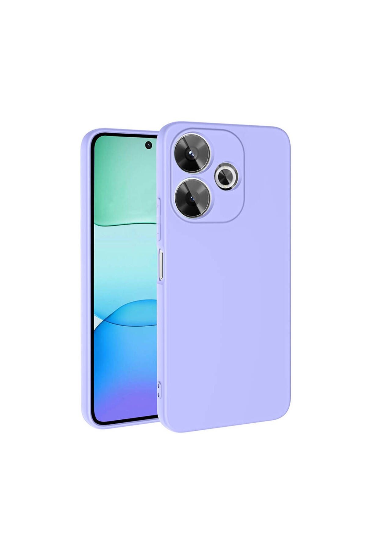 halkhouse Xiaomi Redmi 13 4G Kılıf Renkli Esnek Kırılmaz Yüksek Koruma Silikon Marra Kapak