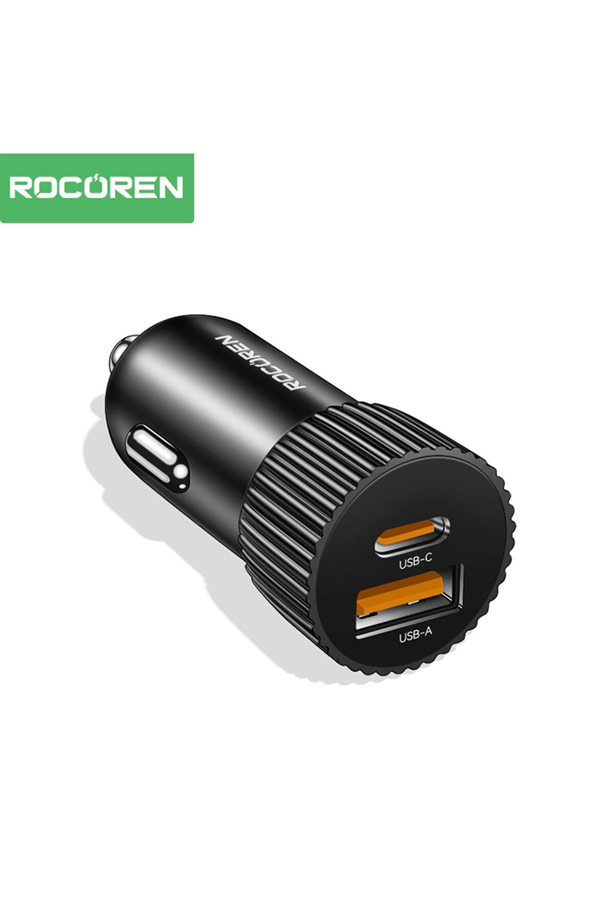 Rocoren 48W Çift Portlu USB Type-C ve USB-A Araç İçi Hızlı Şarj Cihazı