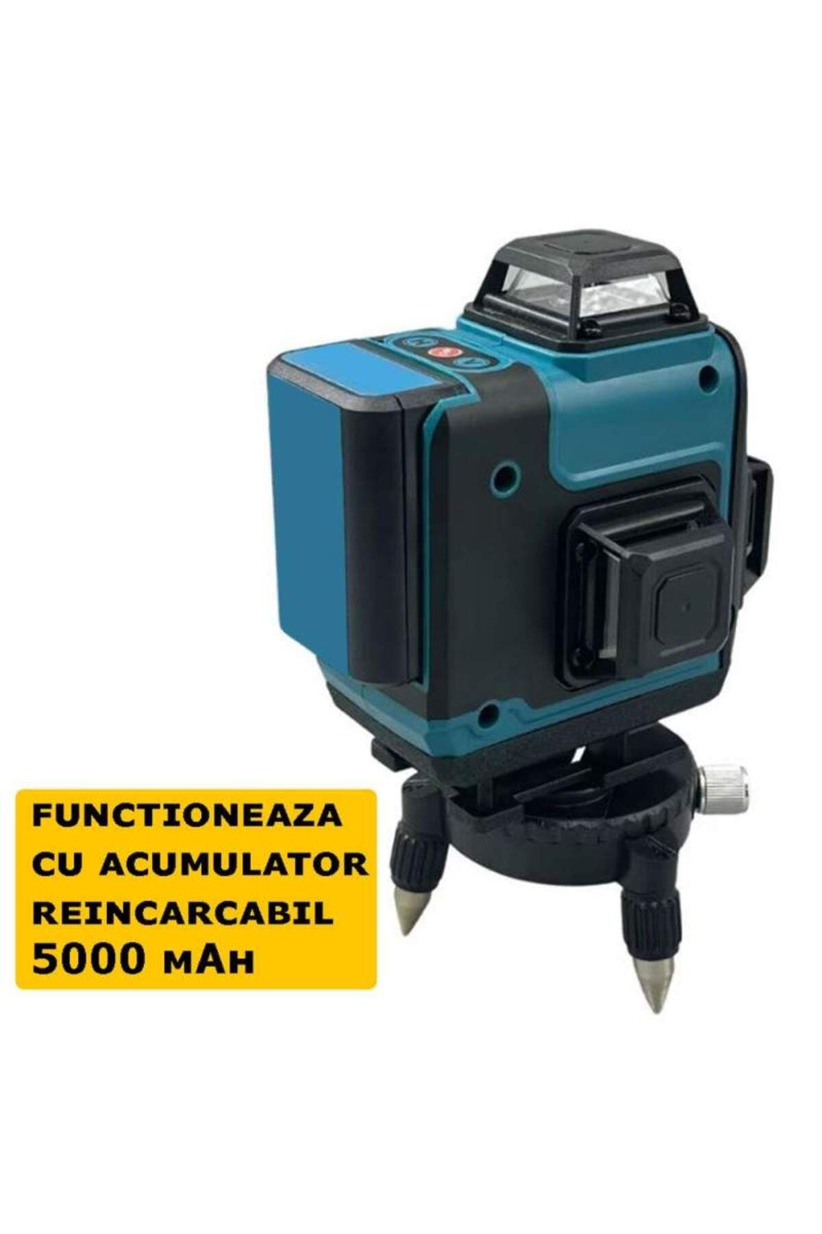 SIKS-4D Laser Level, Self-Leveling, 16 Lines, 4x360º, IP-54, 25m, Remote Control, Case, Black/Blue 4
