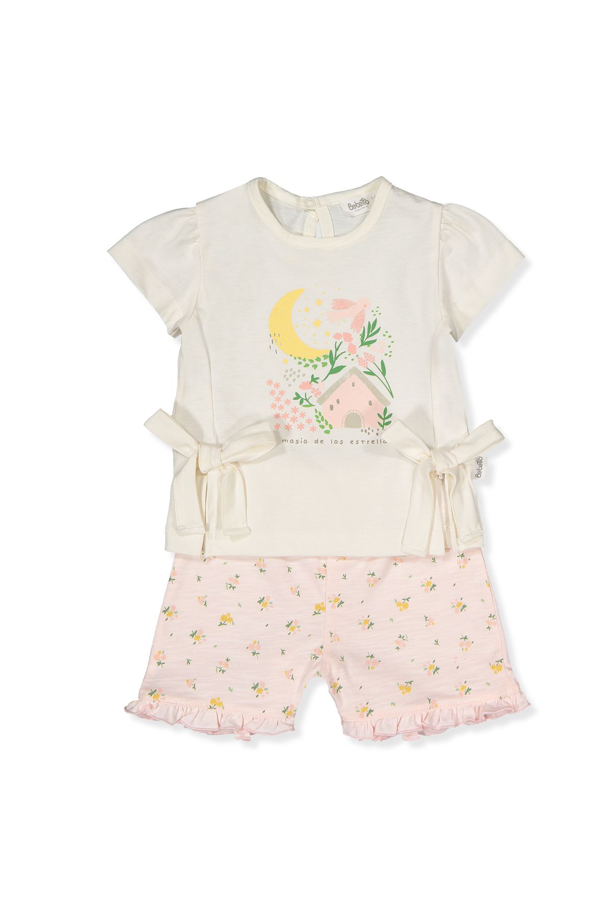 Bebetto SÜPREM ŞORT 2Lİ TAKIM (FUN GARDEN) K4709 PEMBE
