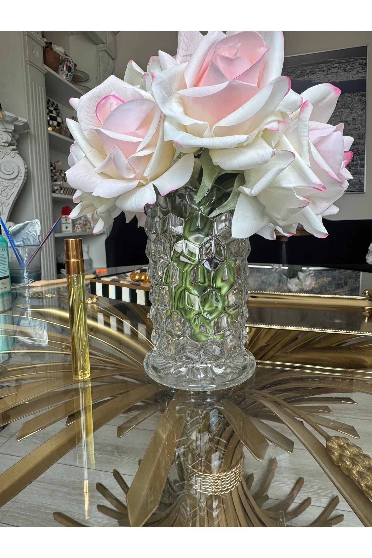 Hatice sakallı design KRİSTAL CAM 10 GÜL ODA KOKUSU